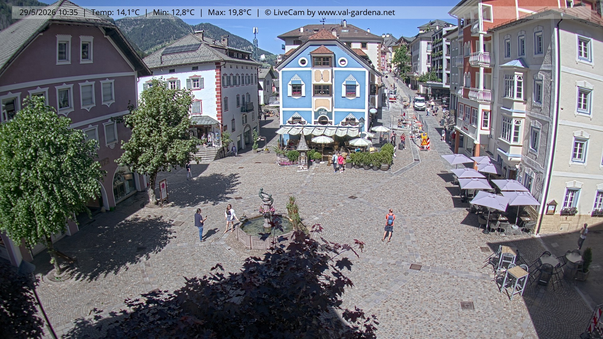 Archiv Foto Webcam St. Ulrich: Dorfzentrum