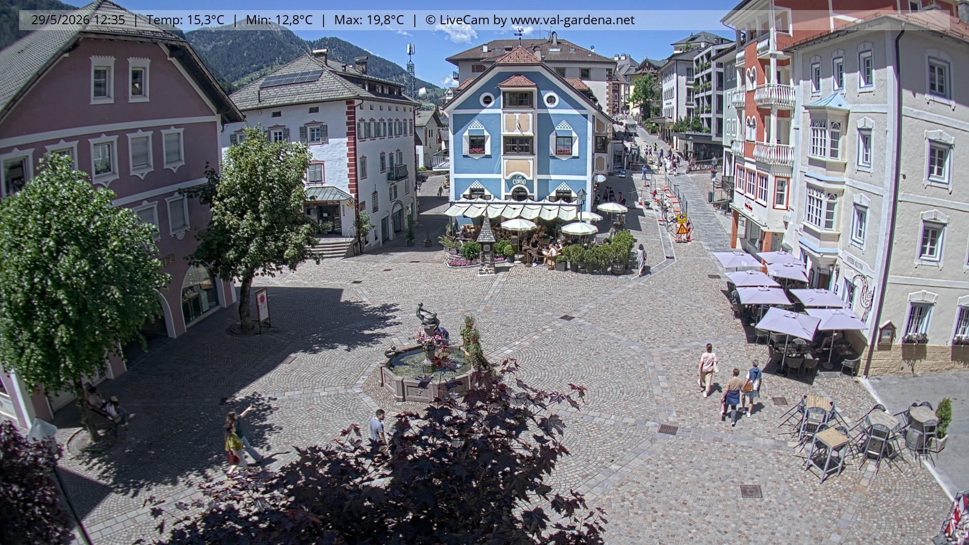 Archiv Foto Webcam St. Ulrich: Dorfzentrum