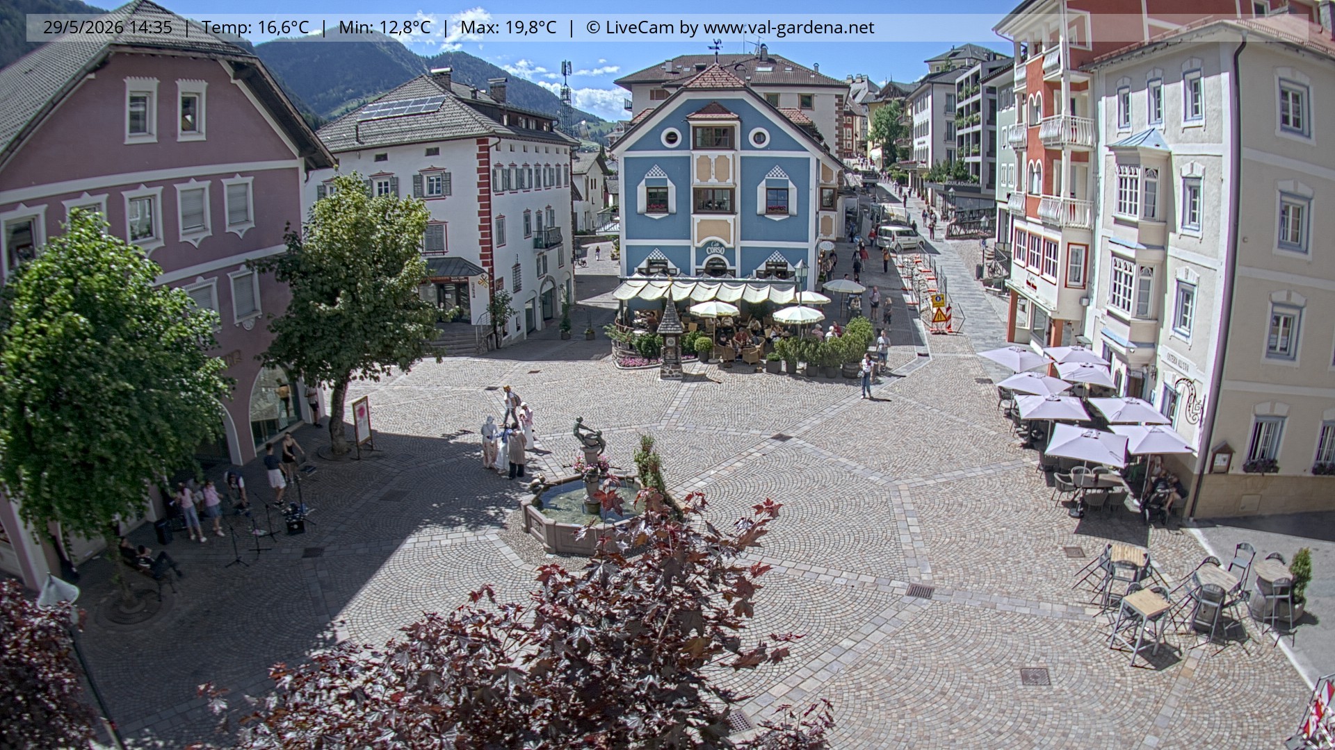 Archiv Foto Webcam St. Ulrich: Dorfzentrum