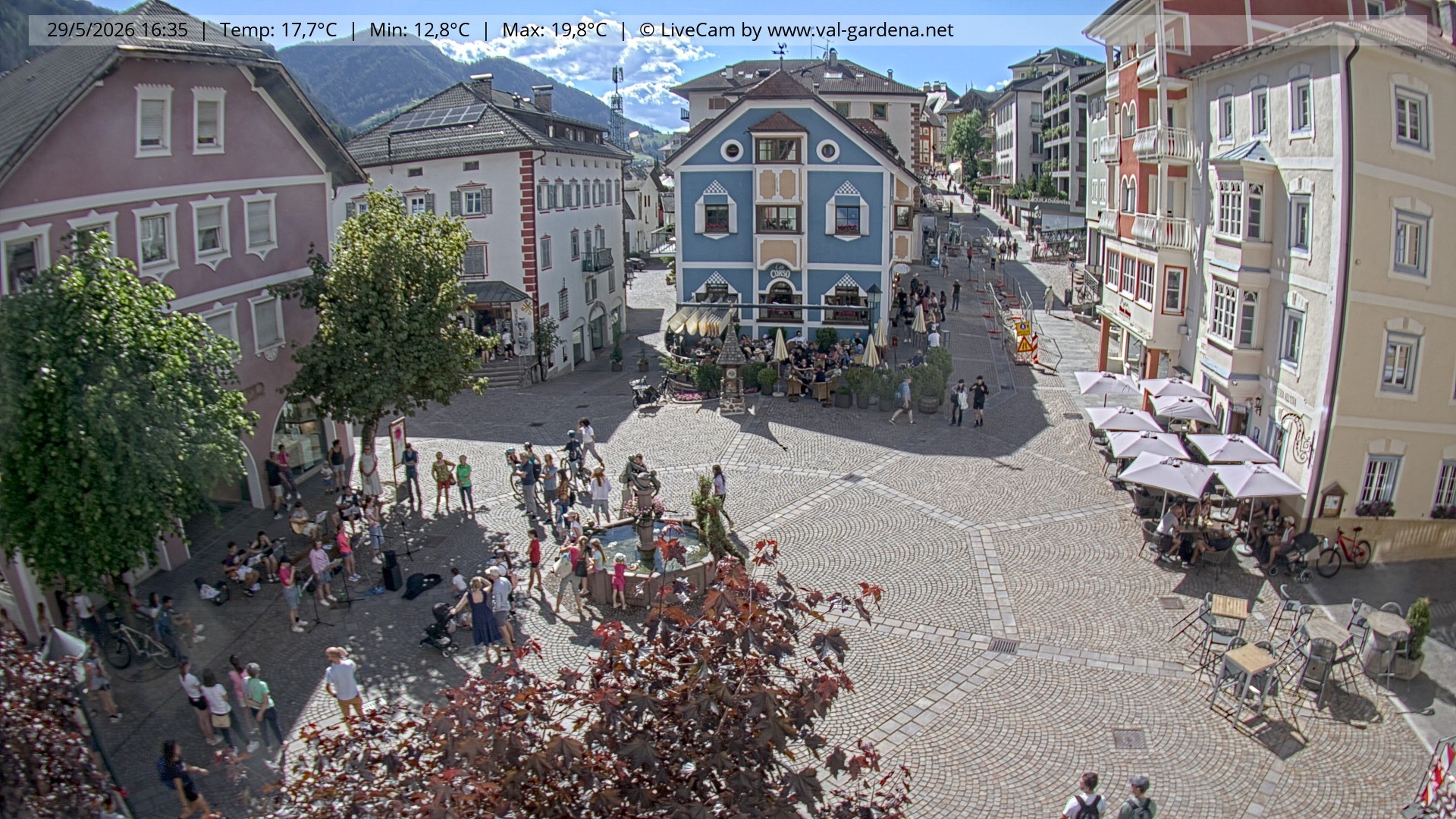 Archiv Foto Webcam St. Ulrich: Dorfzentrum