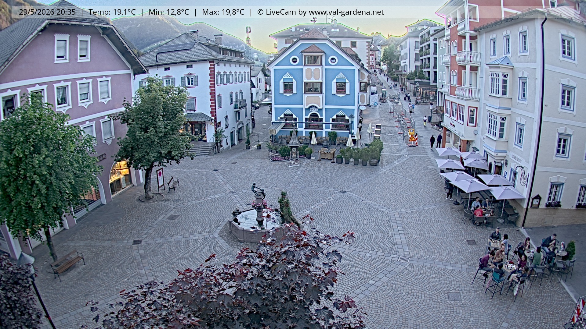 Archiv Foto Webcam St. Ulrich: Dorfzentrum