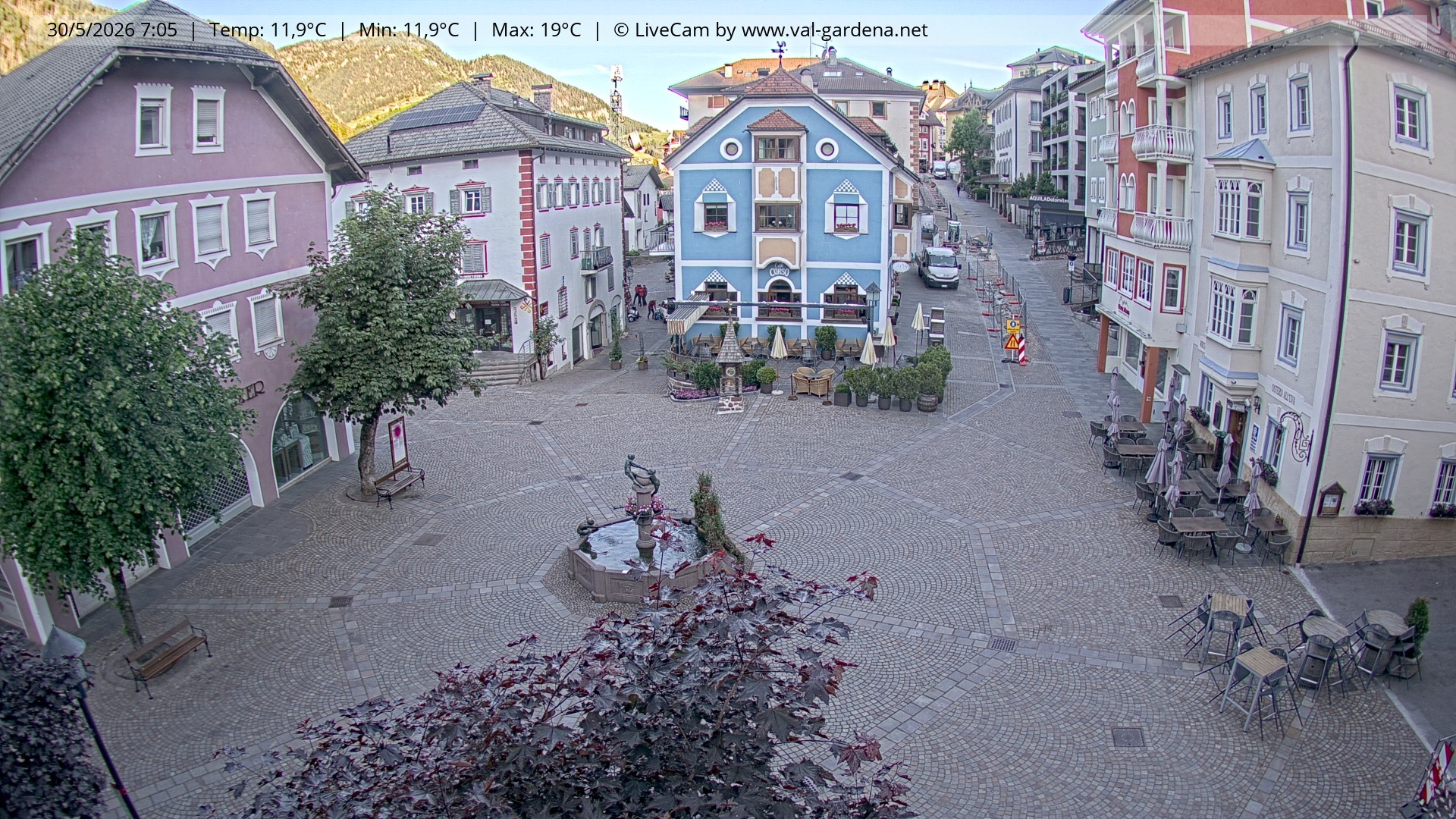 Archiv Foto Webcam St. Ulrich: Dorfzentrum
