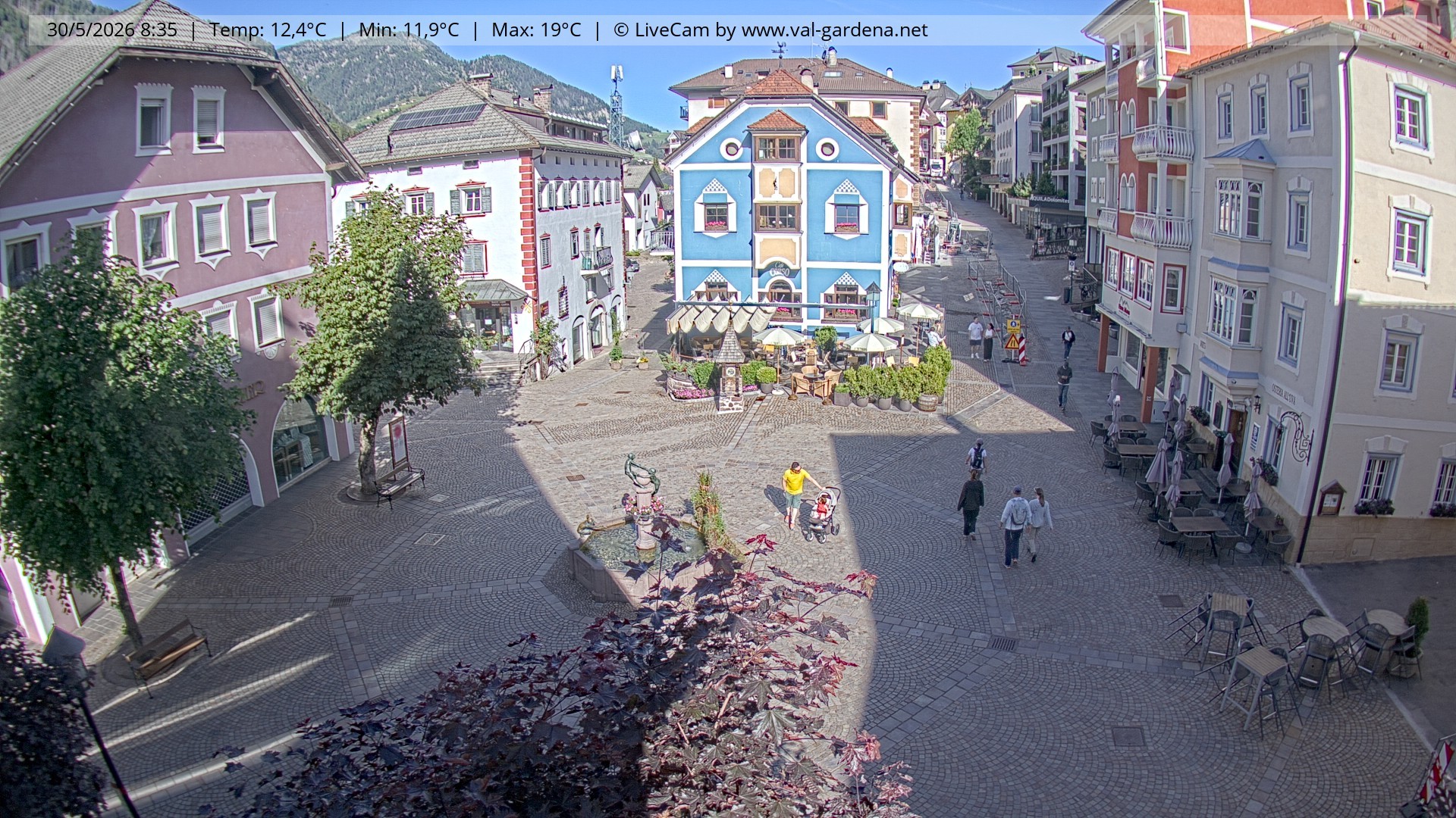 Archiv Foto Webcam St. Ulrich: Dorfzentrum