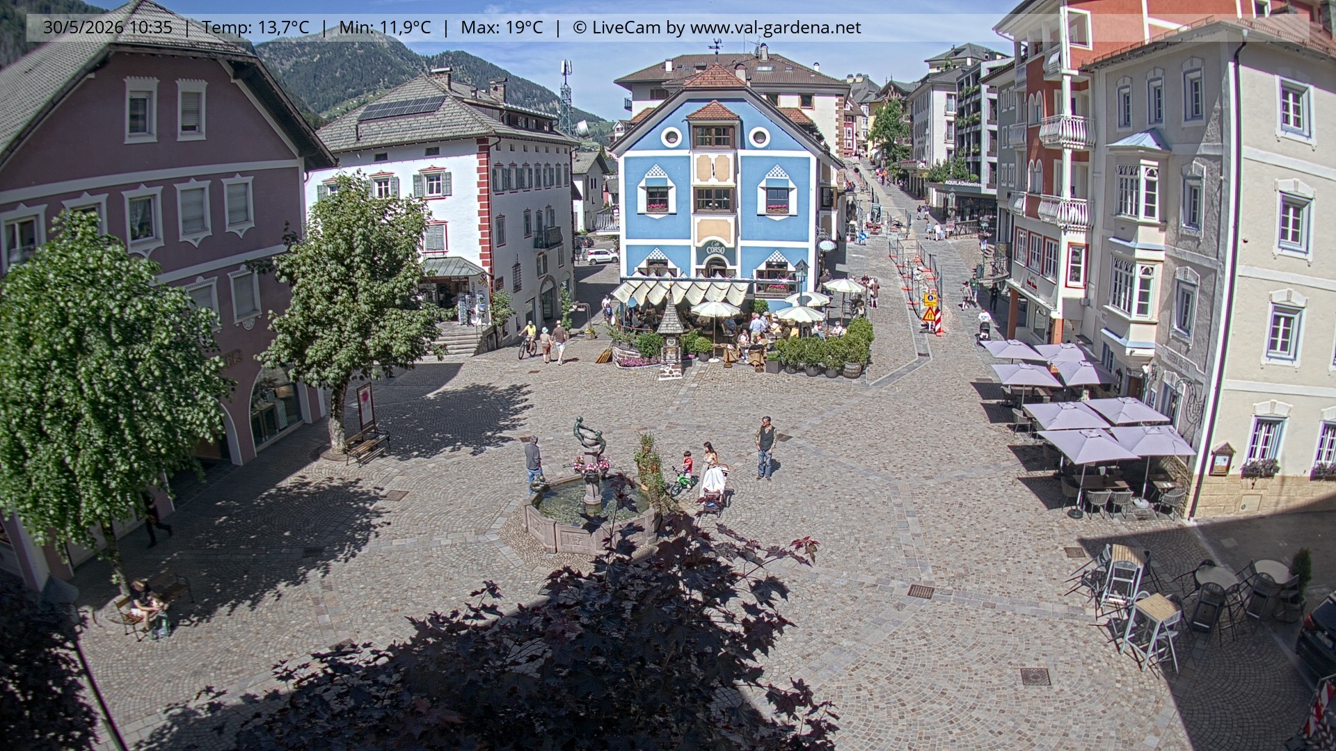 Archiv Foto Webcam St. Ulrich: Dorfzentrum