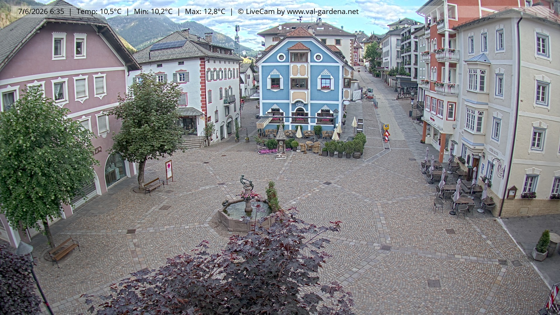 Archiv Foto Webcam St. Ulrich: Dorfzentrum