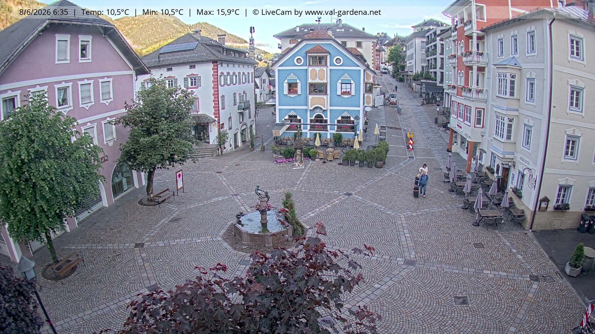 Archiv Foto Webcam St. Ulrich: Dorfzentrum