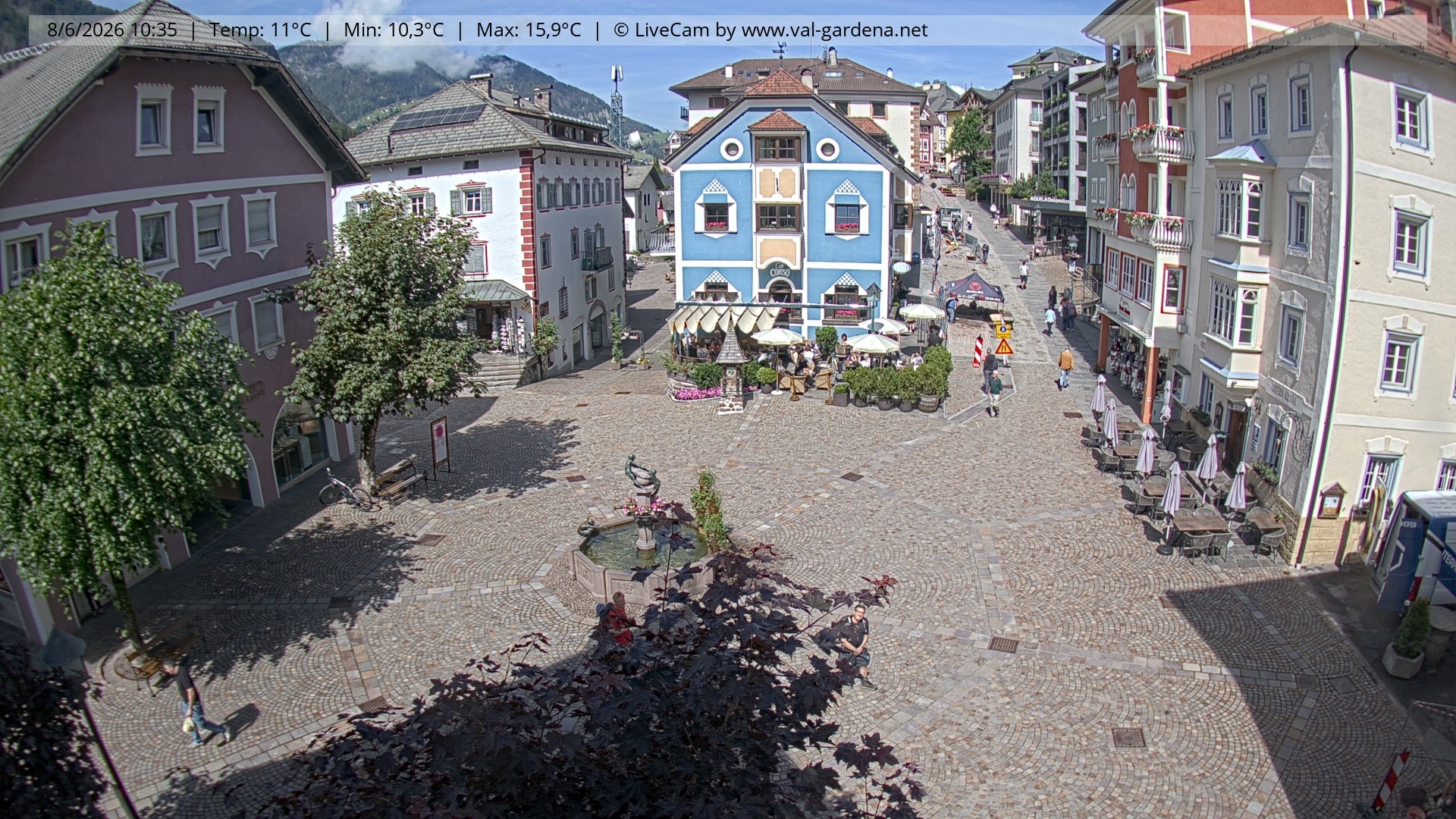 Archiv Foto Webcam St. Ulrich: Dorfzentrum