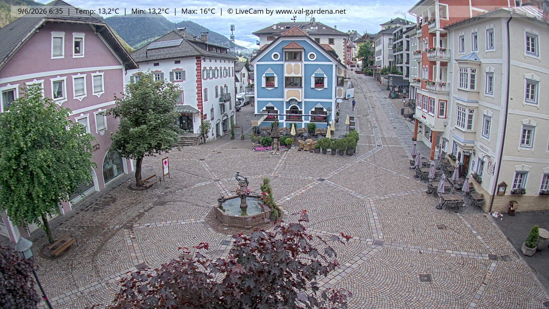 Archiv Foto Webcam St. Ulrich: Dorfzentrum