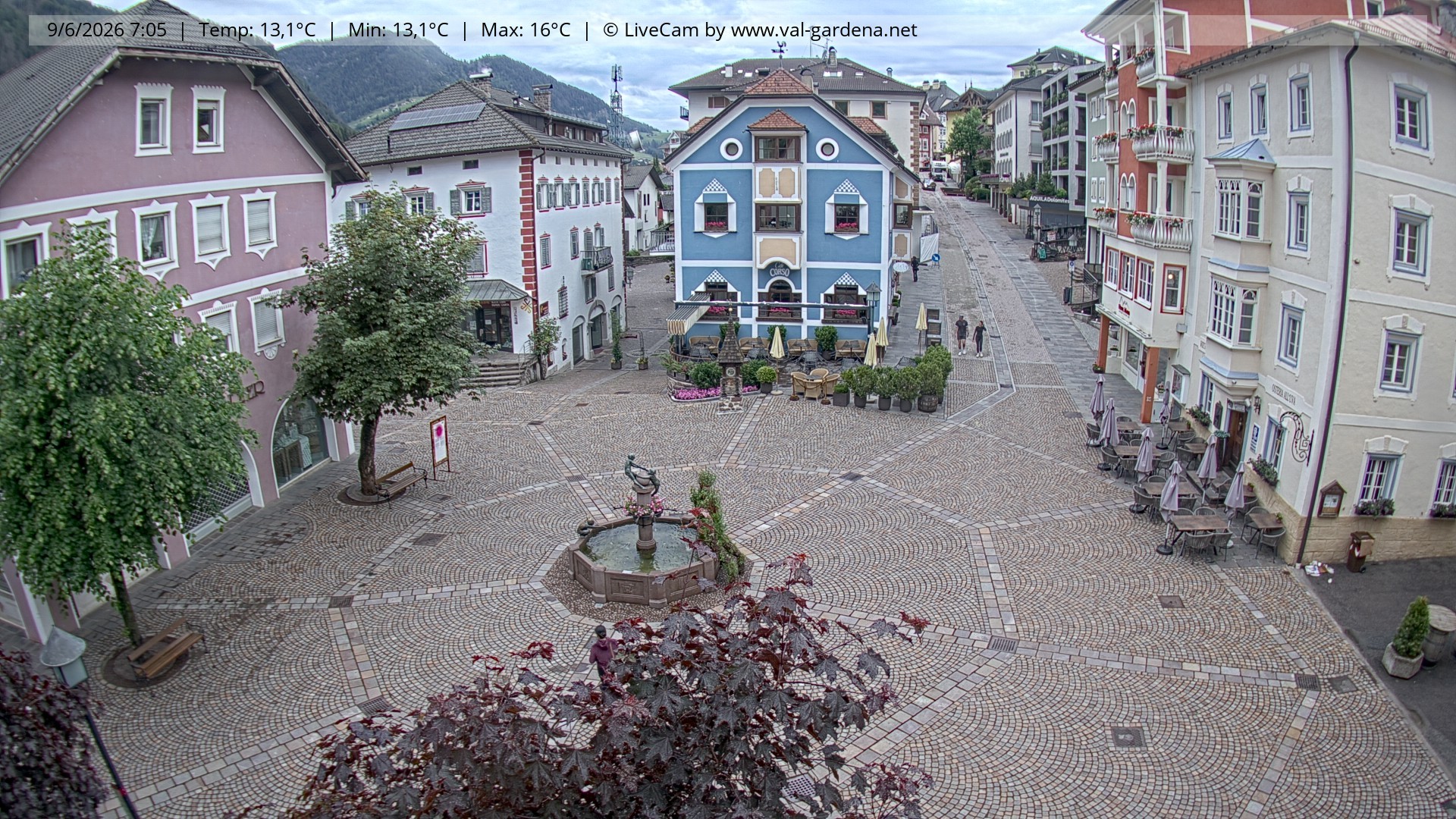 Archiv Foto Webcam St. Ulrich: Dorfzentrum