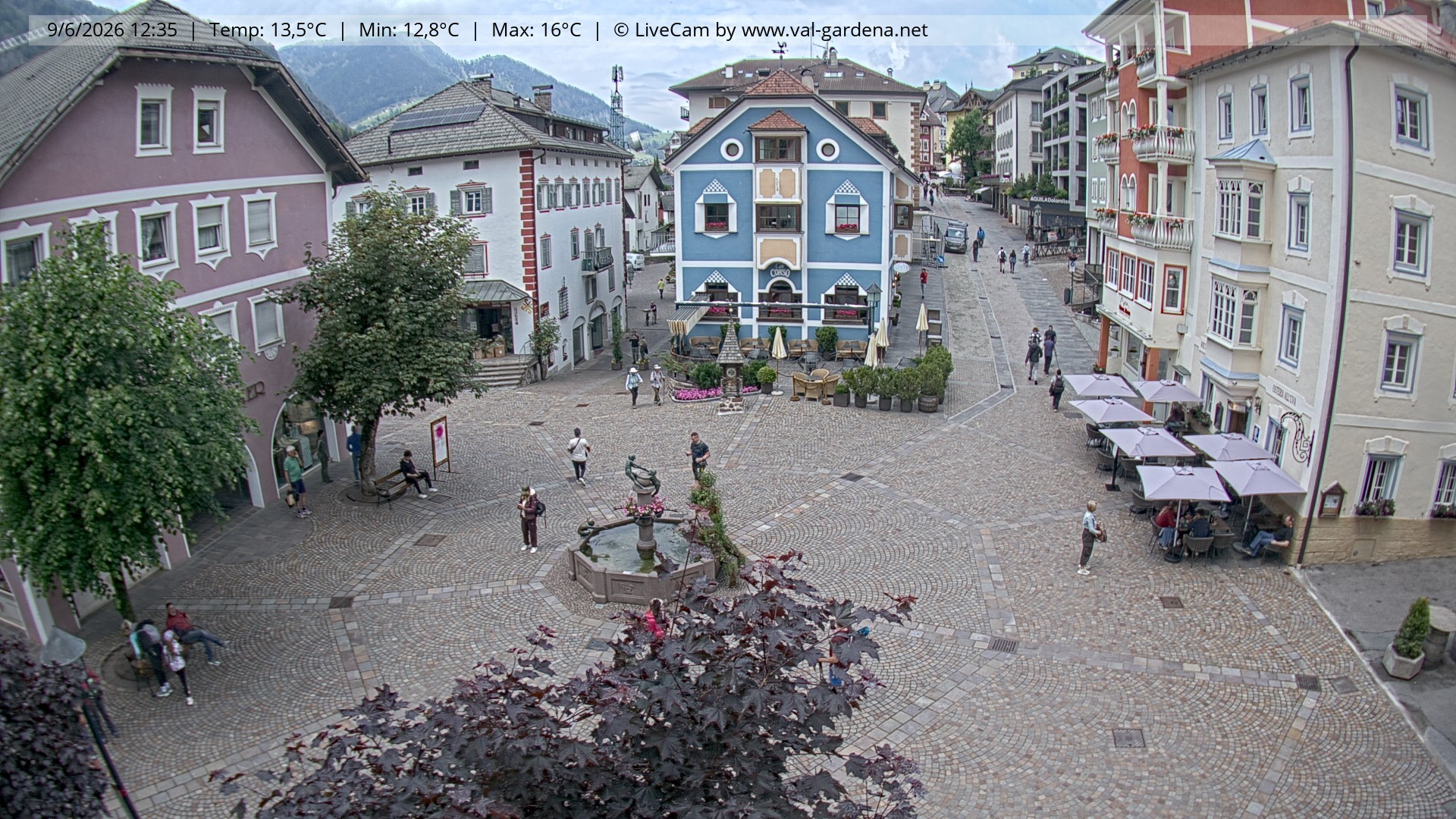 Archiv Foto Webcam St. Ulrich: Dorfzentrum