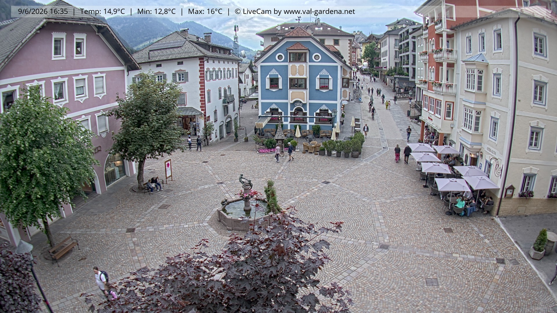 Archiv Foto Webcam St. Ulrich: Dorfzentrum
