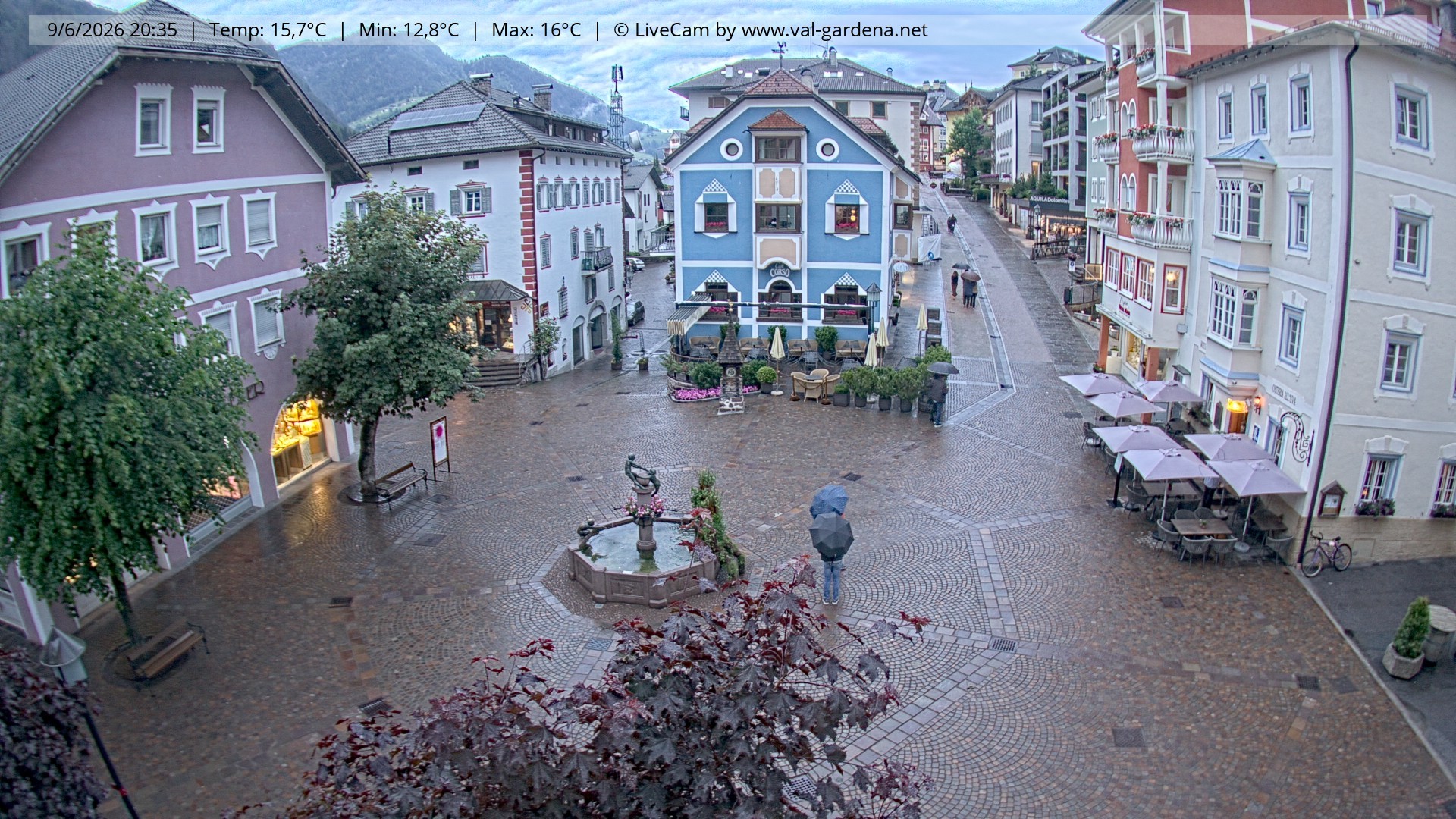 Archiv Foto Webcam St. Ulrich: Dorfzentrum