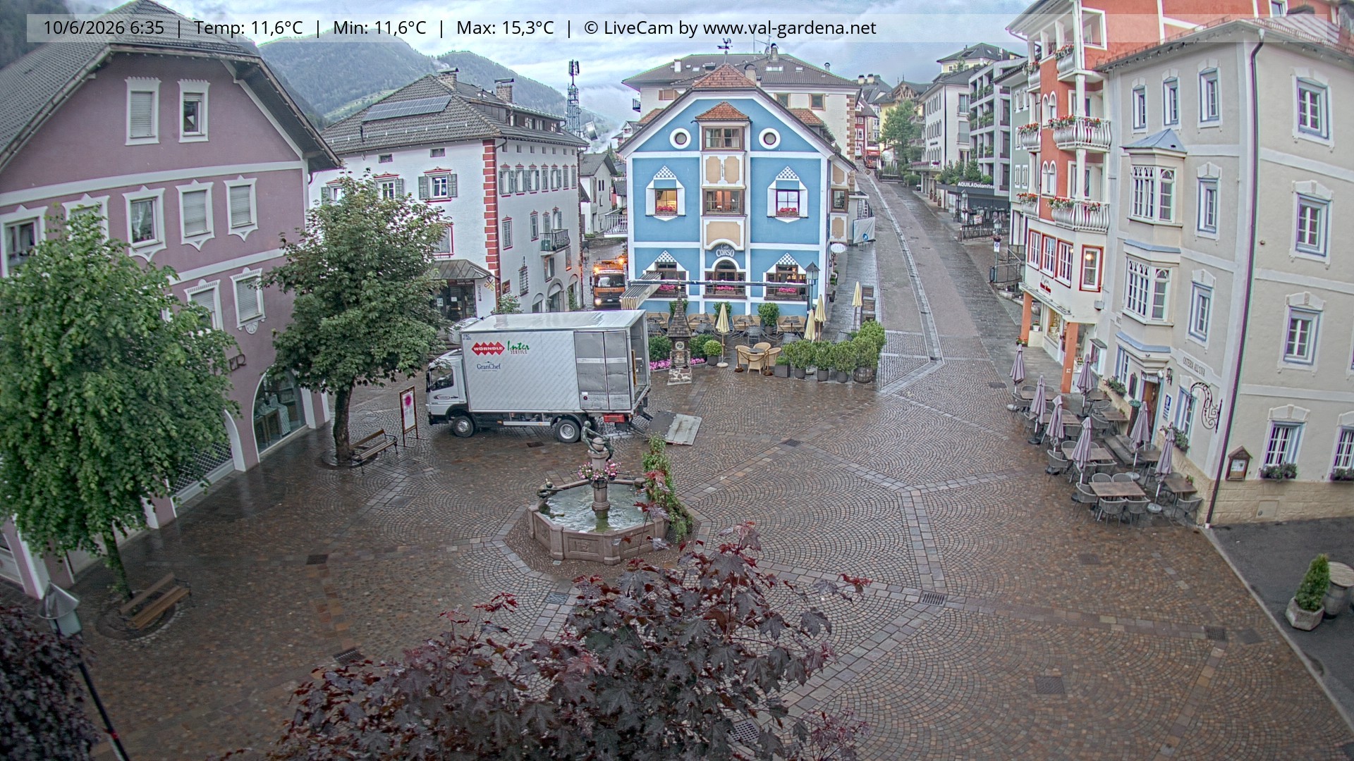 Archiv Foto Webcam St. Ulrich: Dorfzentrum