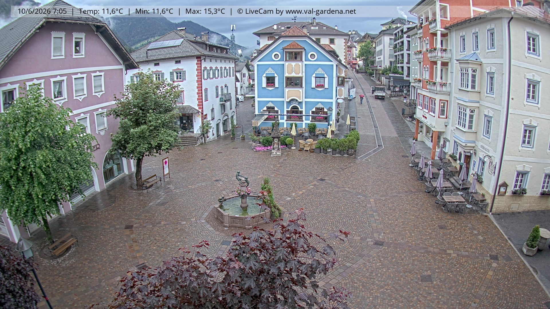 Archiv Foto Webcam St. Ulrich: Dorfzentrum