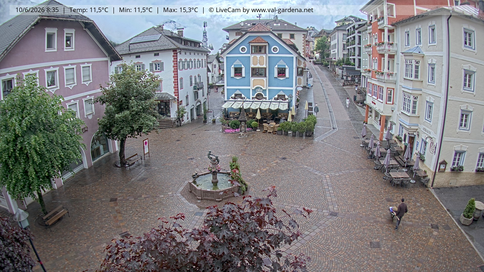 Archiv Foto Webcam St. Ulrich: Dorfzentrum