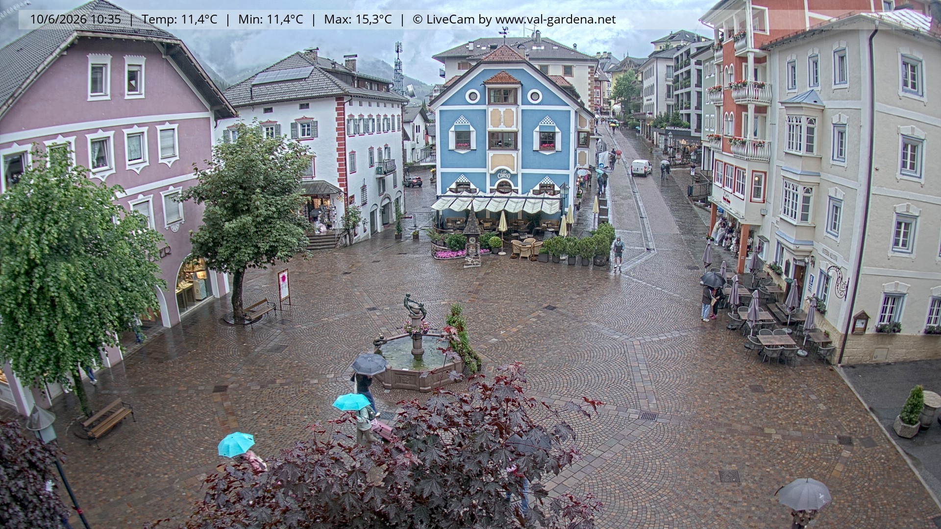 Archiv Foto Webcam St. Ulrich: Dorfzentrum