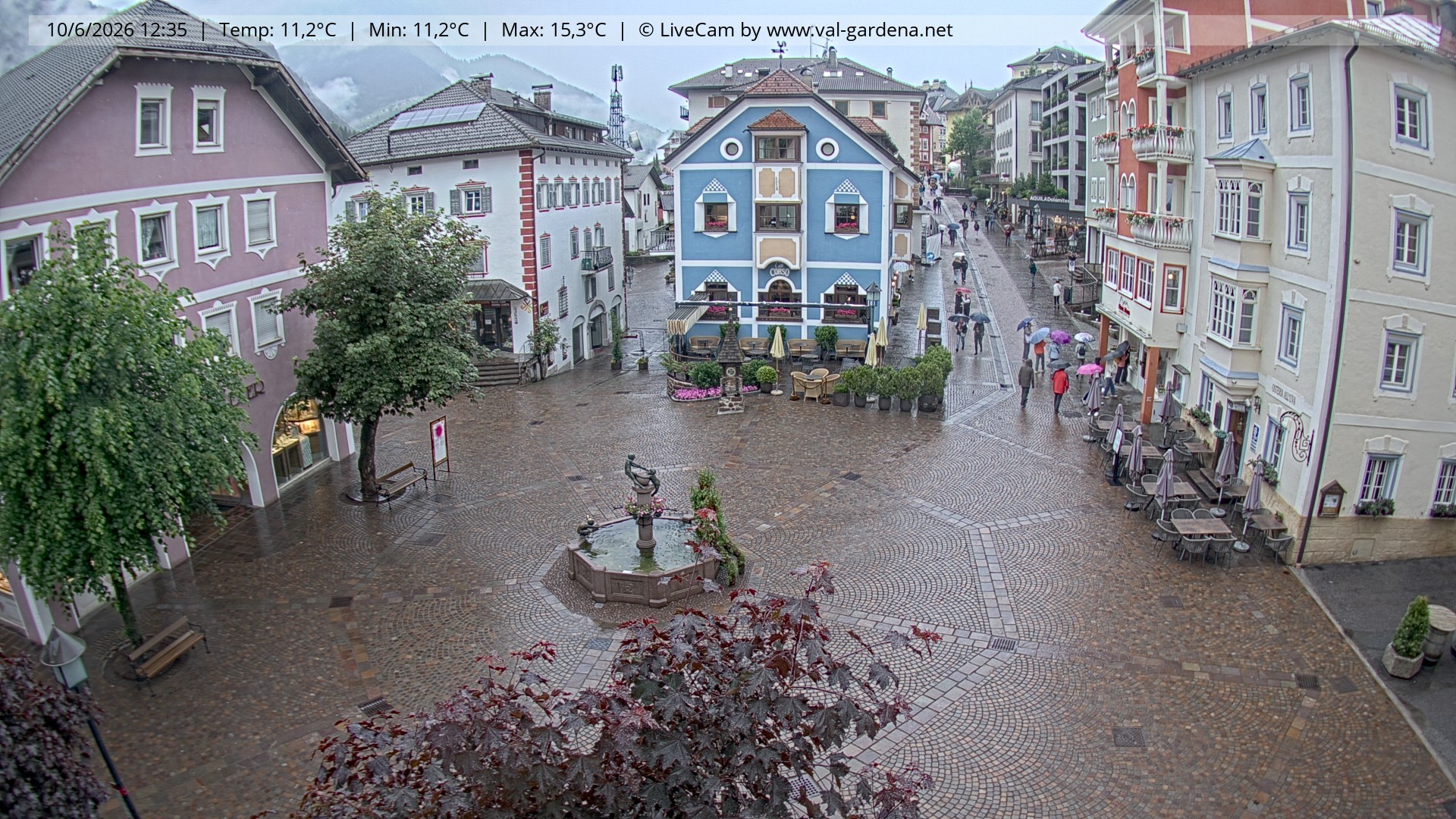Archiv Foto Webcam St. Ulrich: Dorfzentrum