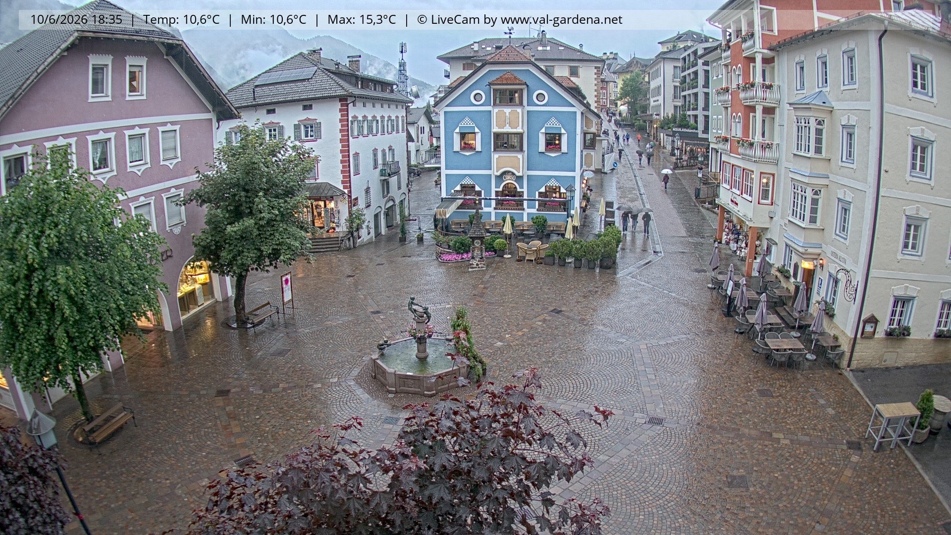 Archiv Foto Webcam St. Ulrich: Dorfzentrum