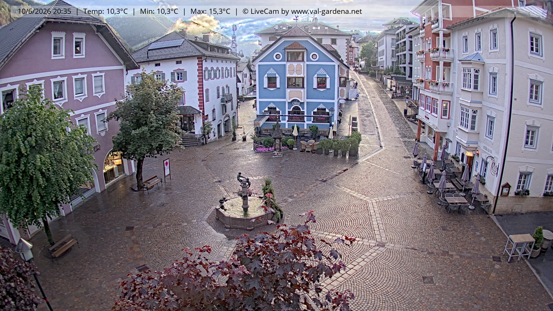 Archiv Foto Webcam St. Ulrich: Dorfzentrum