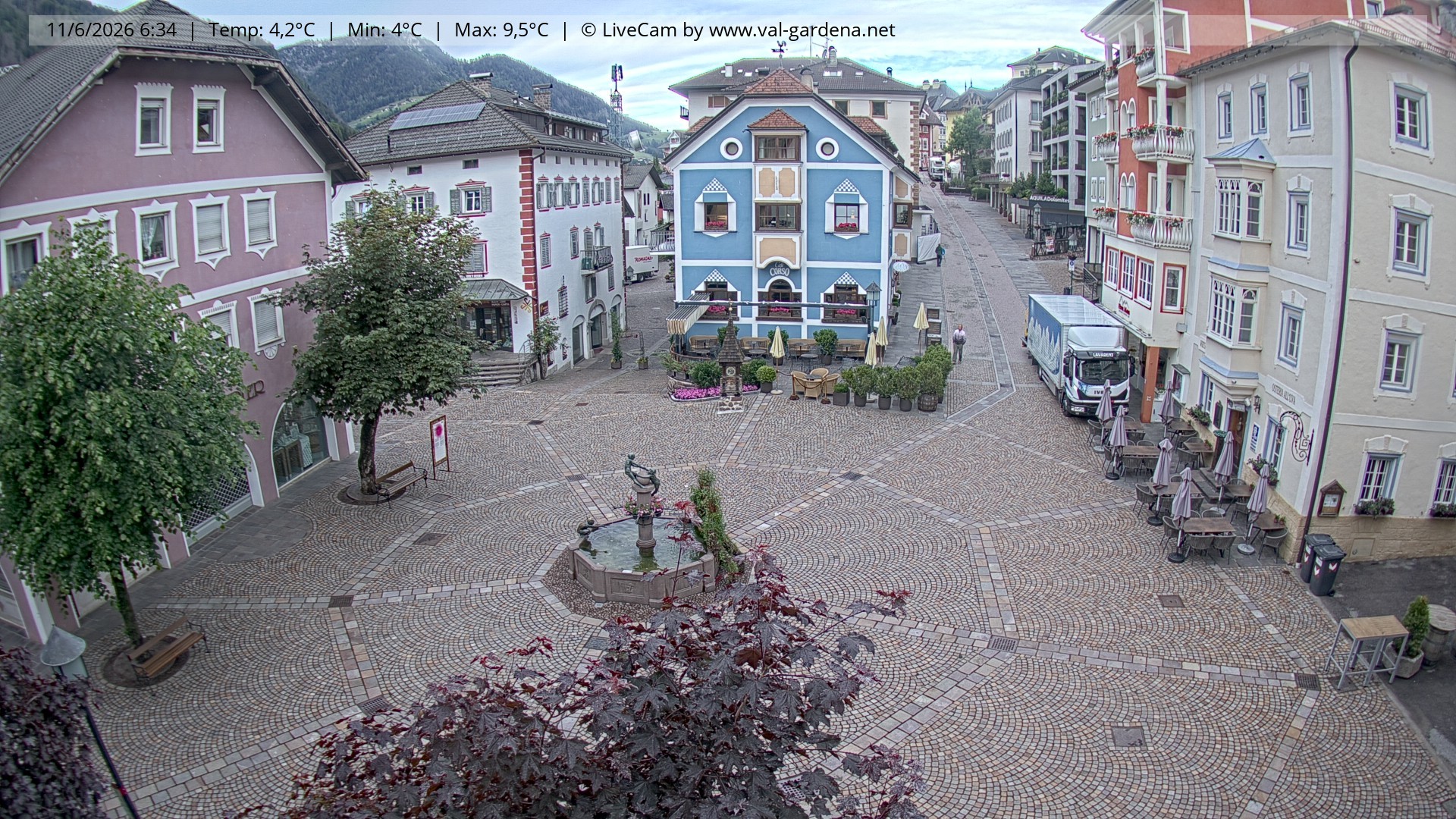 Archiv Foto Webcam St. Ulrich: Dorfzentrum