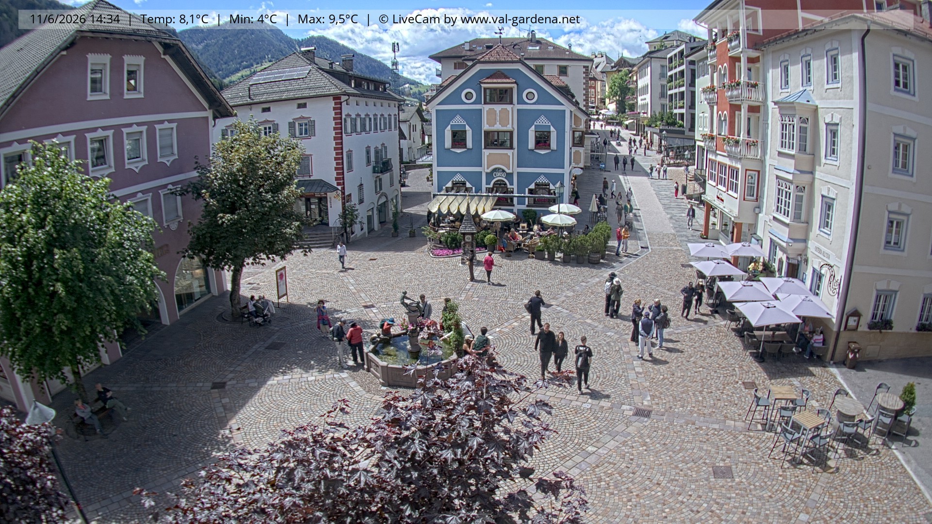Archiv Foto Webcam St. Ulrich: Dorfzentrum
