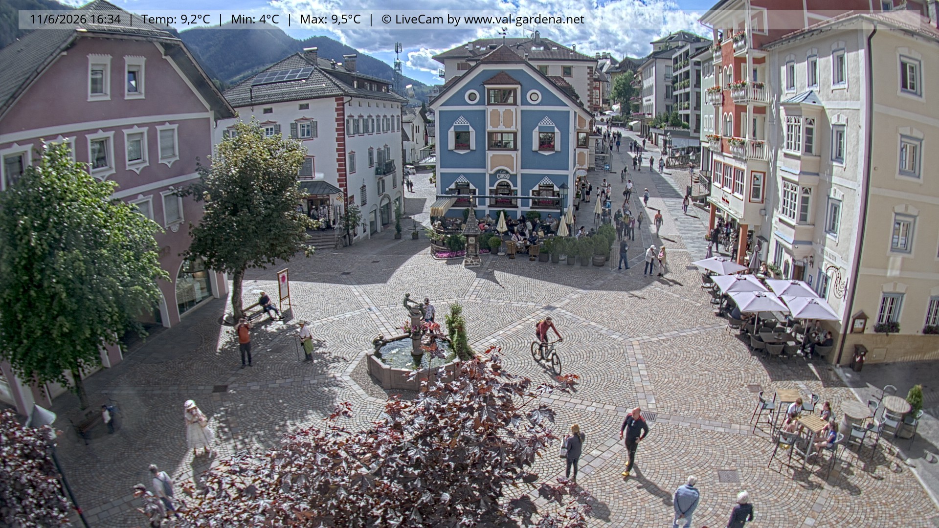 Archiv Foto Webcam St. Ulrich: Dorfzentrum