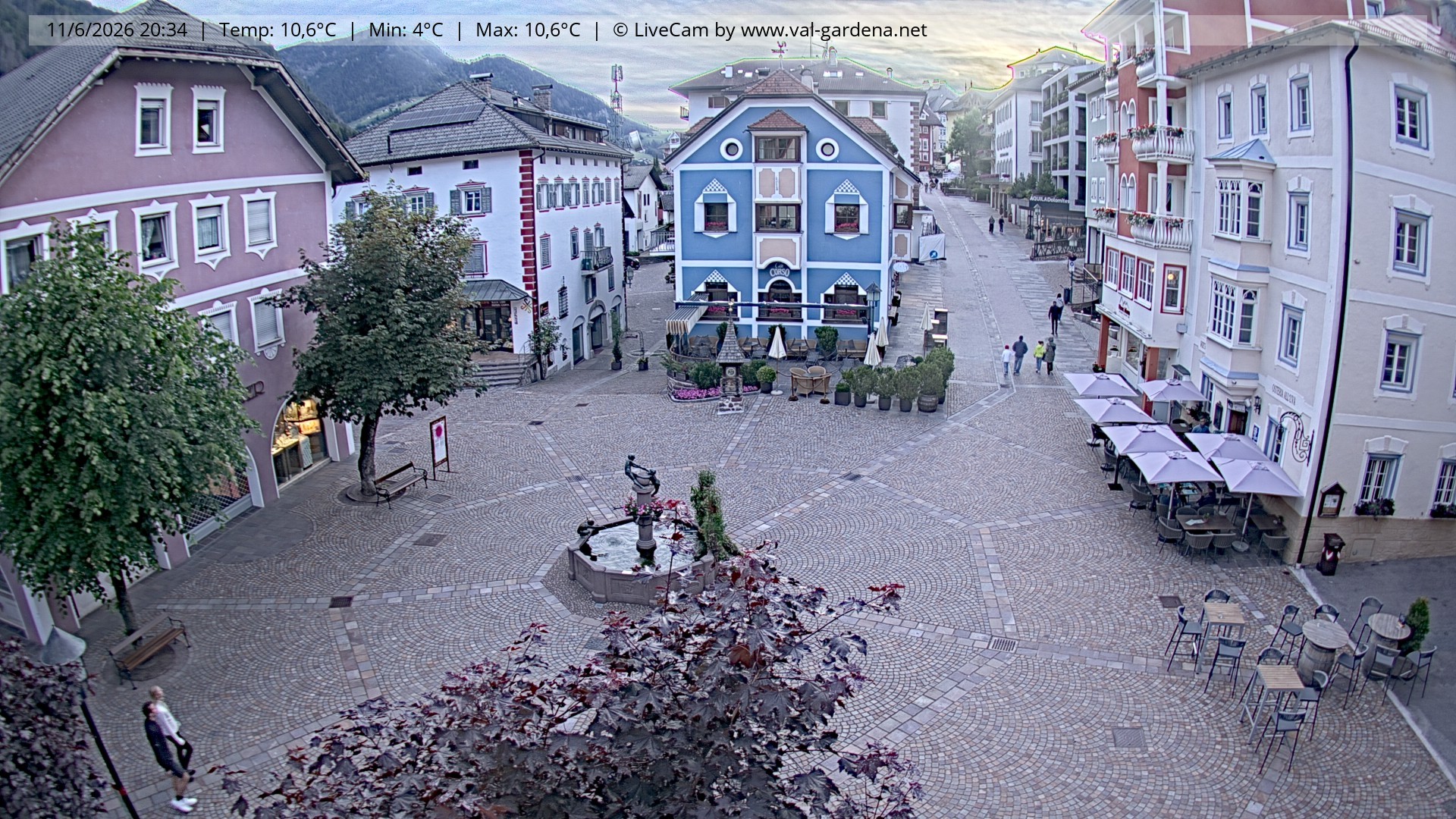 Archiv Foto Webcam St. Ulrich: Dorfzentrum