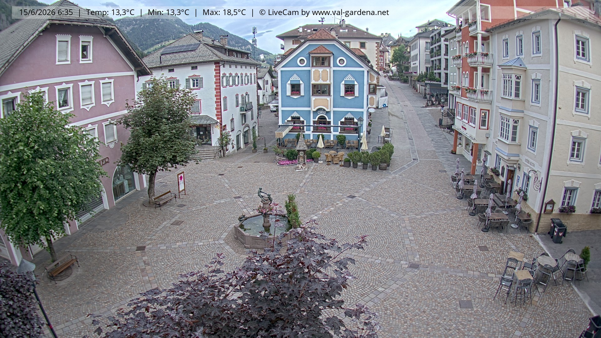 Archiv Foto Webcam St. Ulrich: Dorfzentrum