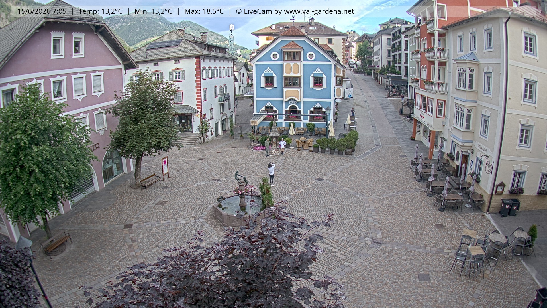Archiv Foto Webcam St. Ulrich: Dorfzentrum