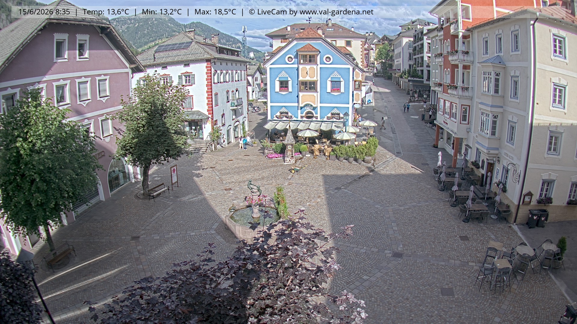 Archiv Foto Webcam St. Ulrich: Dorfzentrum