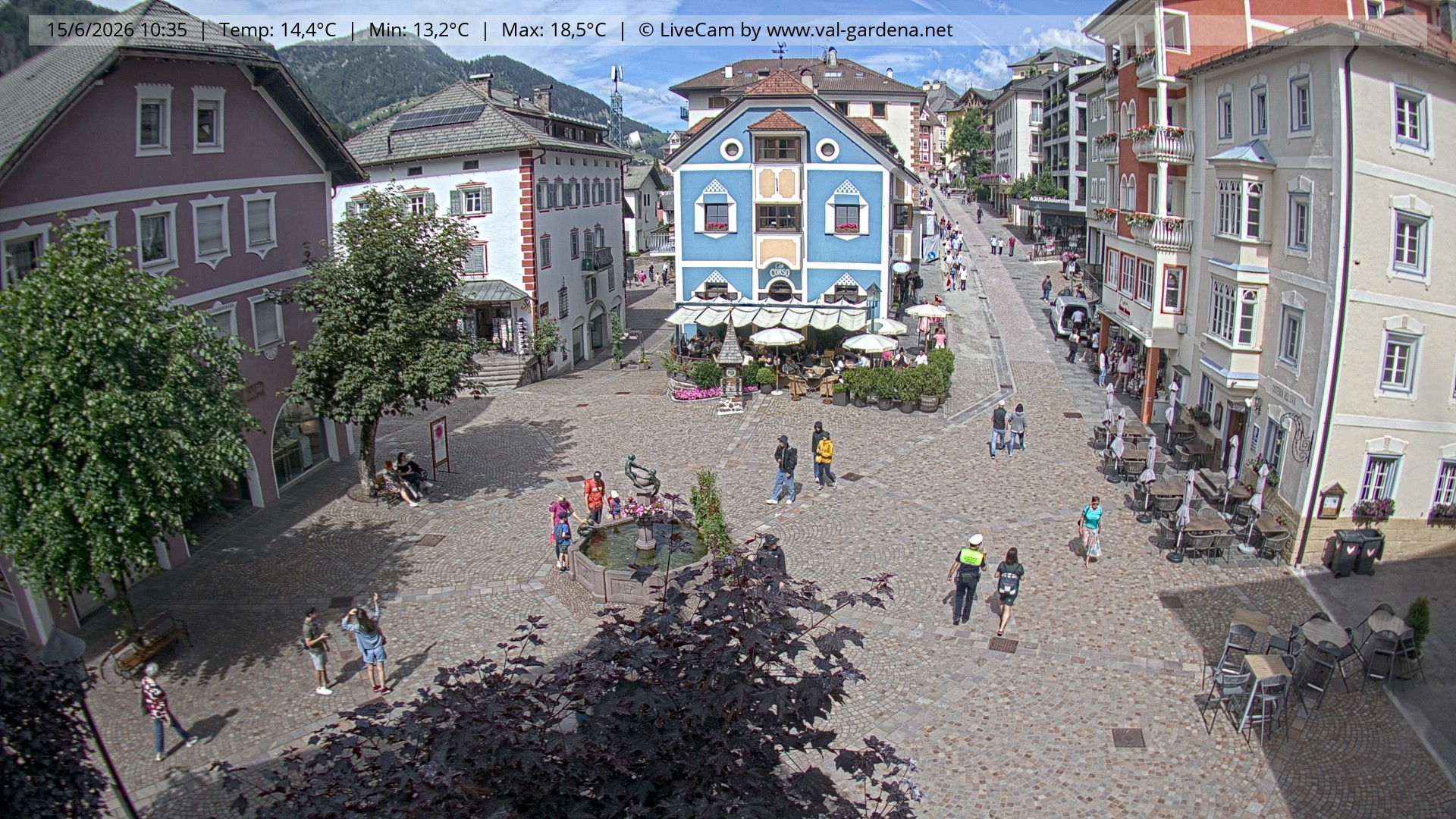 Archiv Foto Webcam St. Ulrich: Dorfzentrum