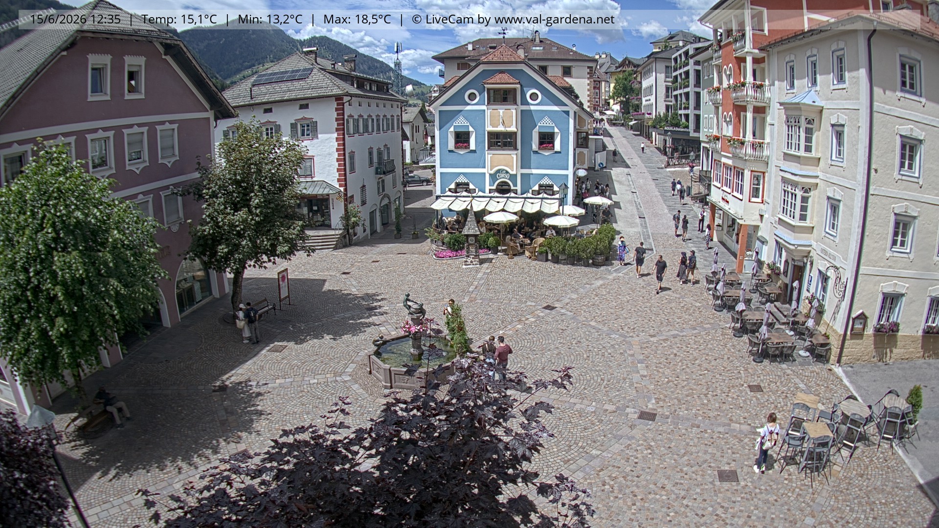 Archiv Foto Webcam St. Ulrich: Dorfzentrum