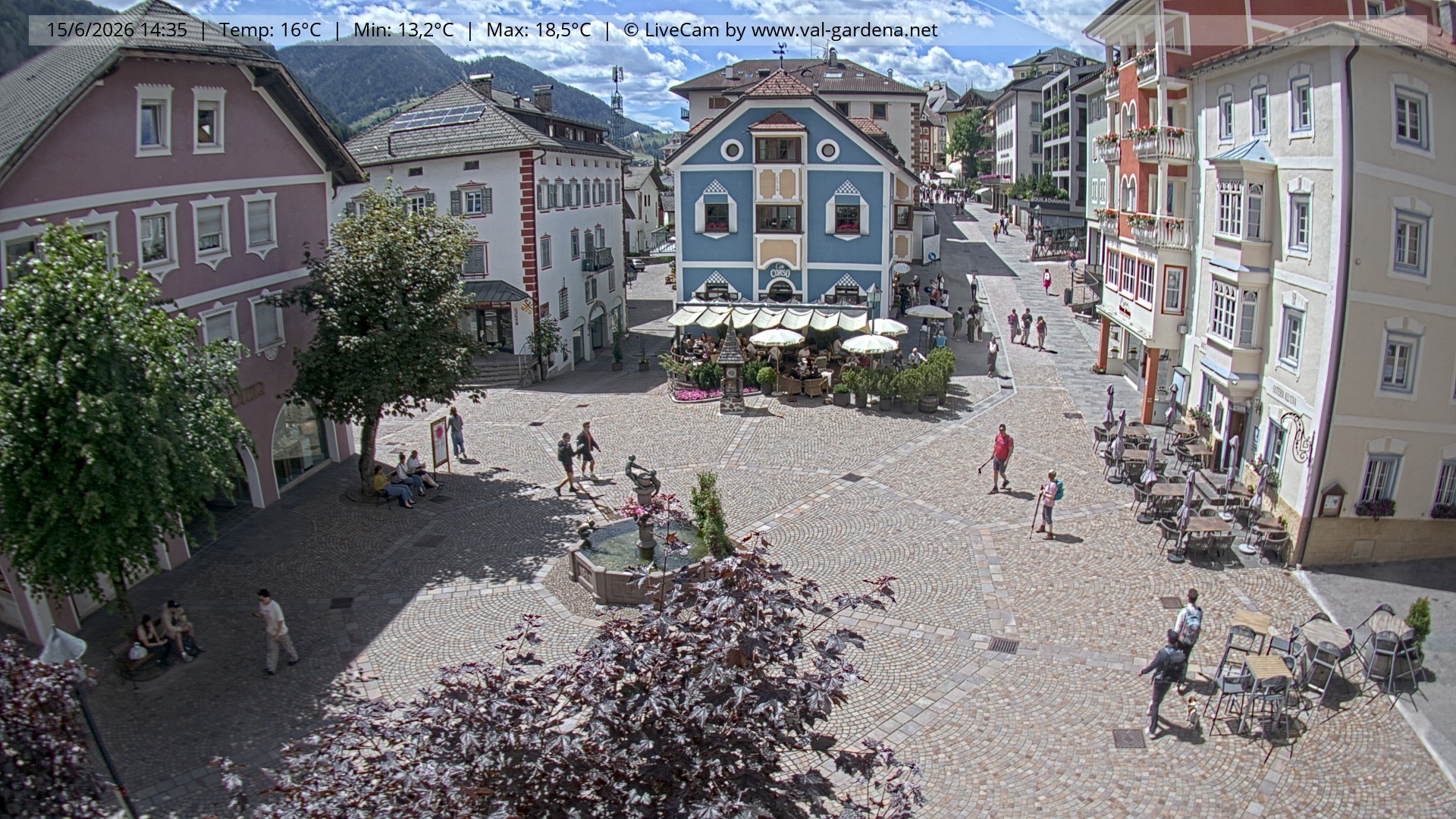 Archiv Foto Webcam St. Ulrich: Dorfzentrum