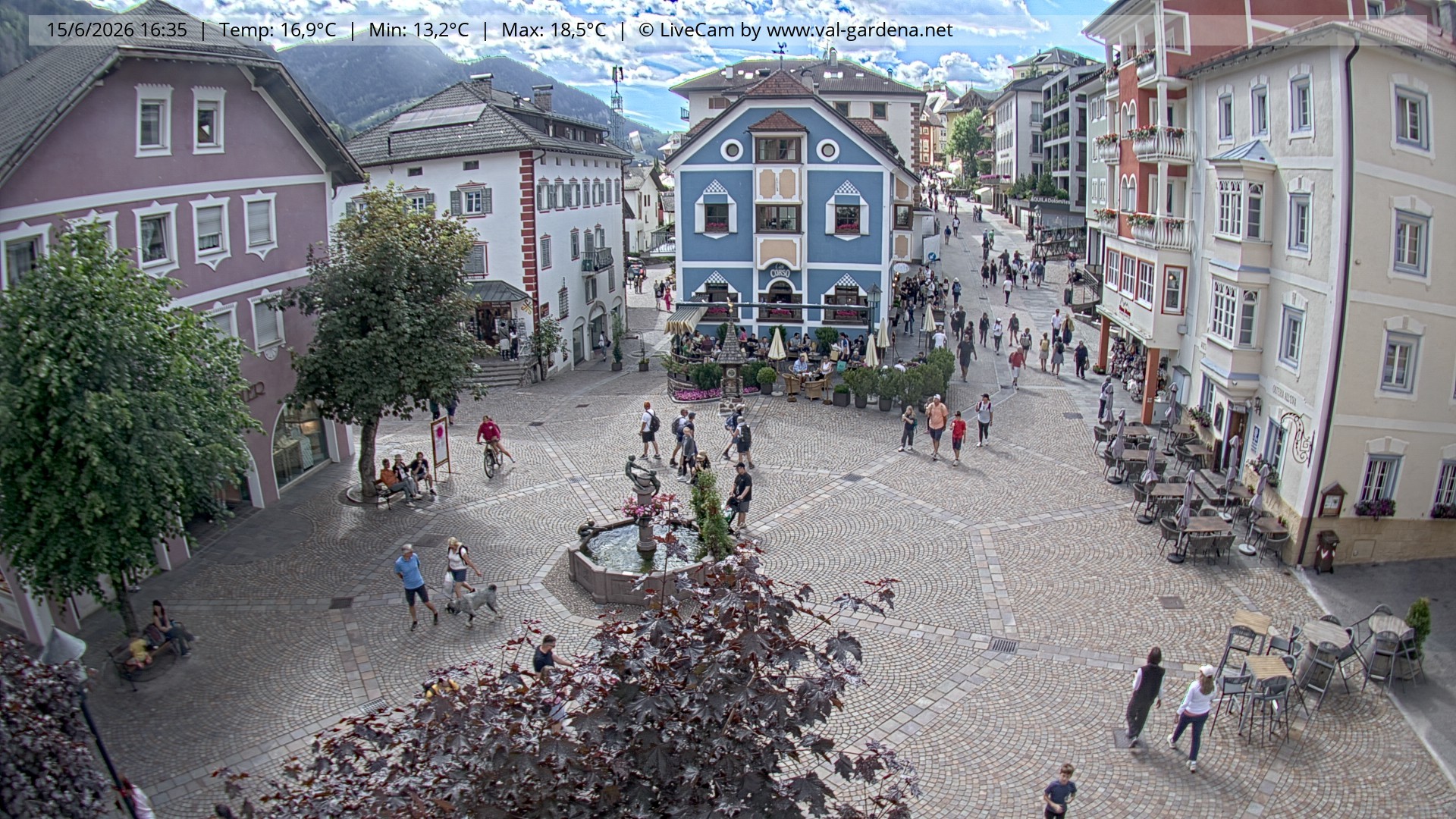 Archiv Foto Webcam St. Ulrich: Dorfzentrum