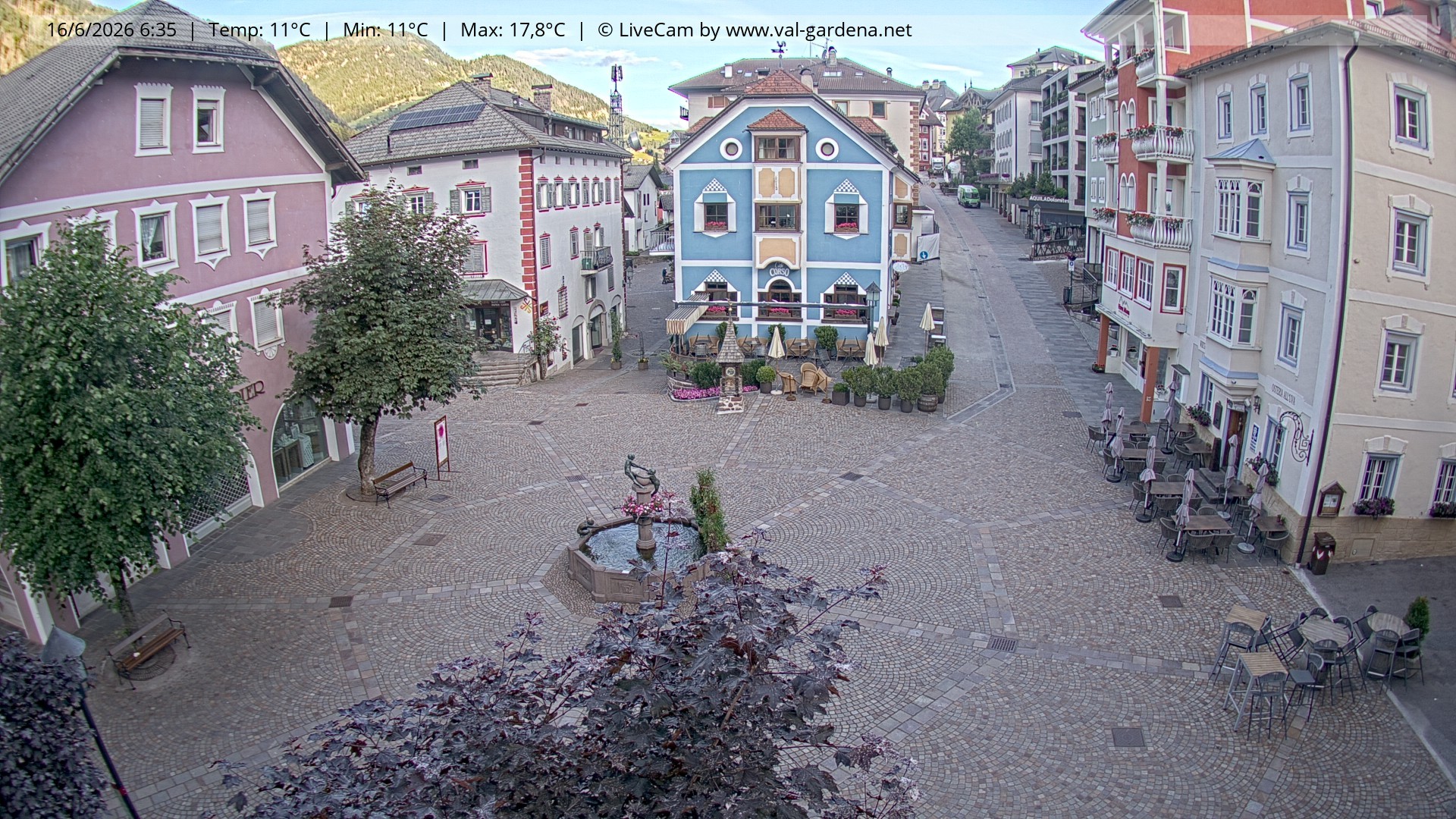 Archiv Foto Webcam St. Ulrich: Dorfzentrum