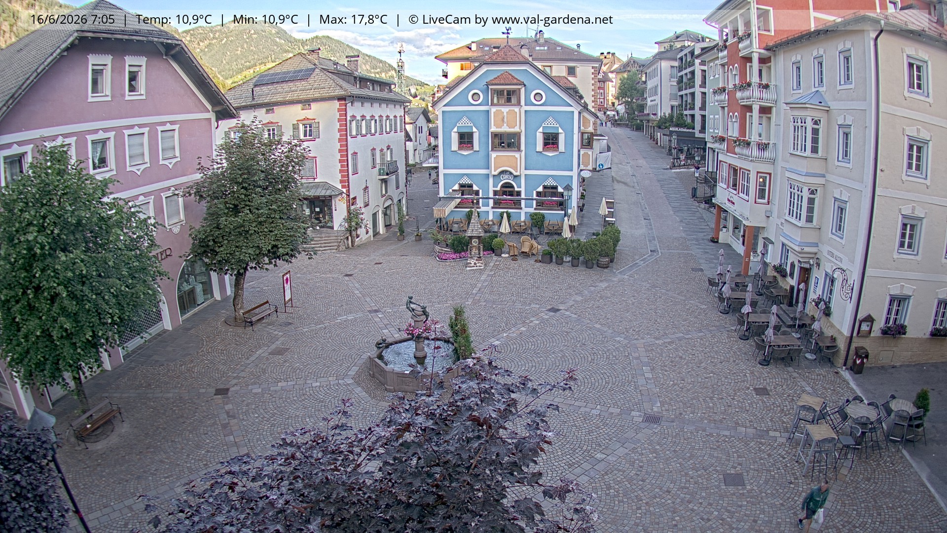 Archiv Foto Webcam St. Ulrich: Dorfzentrum