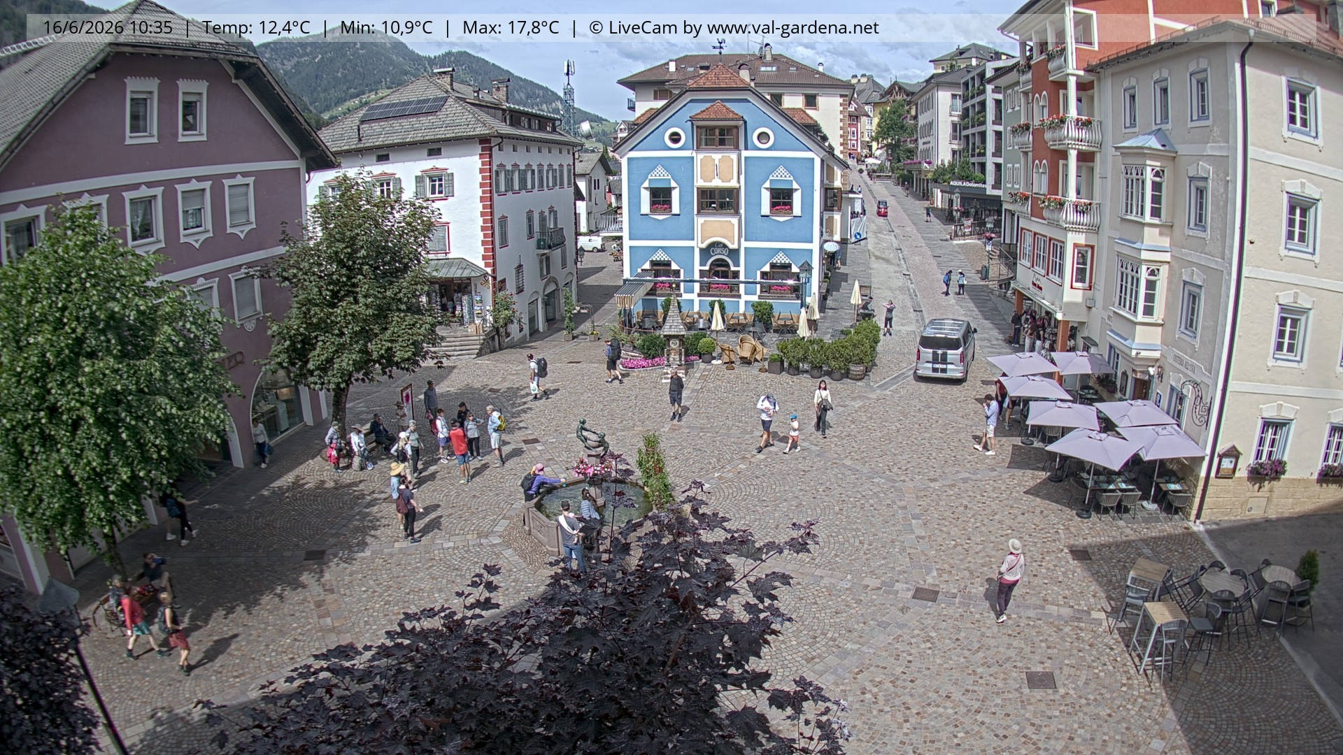 Archiv Foto Webcam St. Ulrich: Dorfzentrum