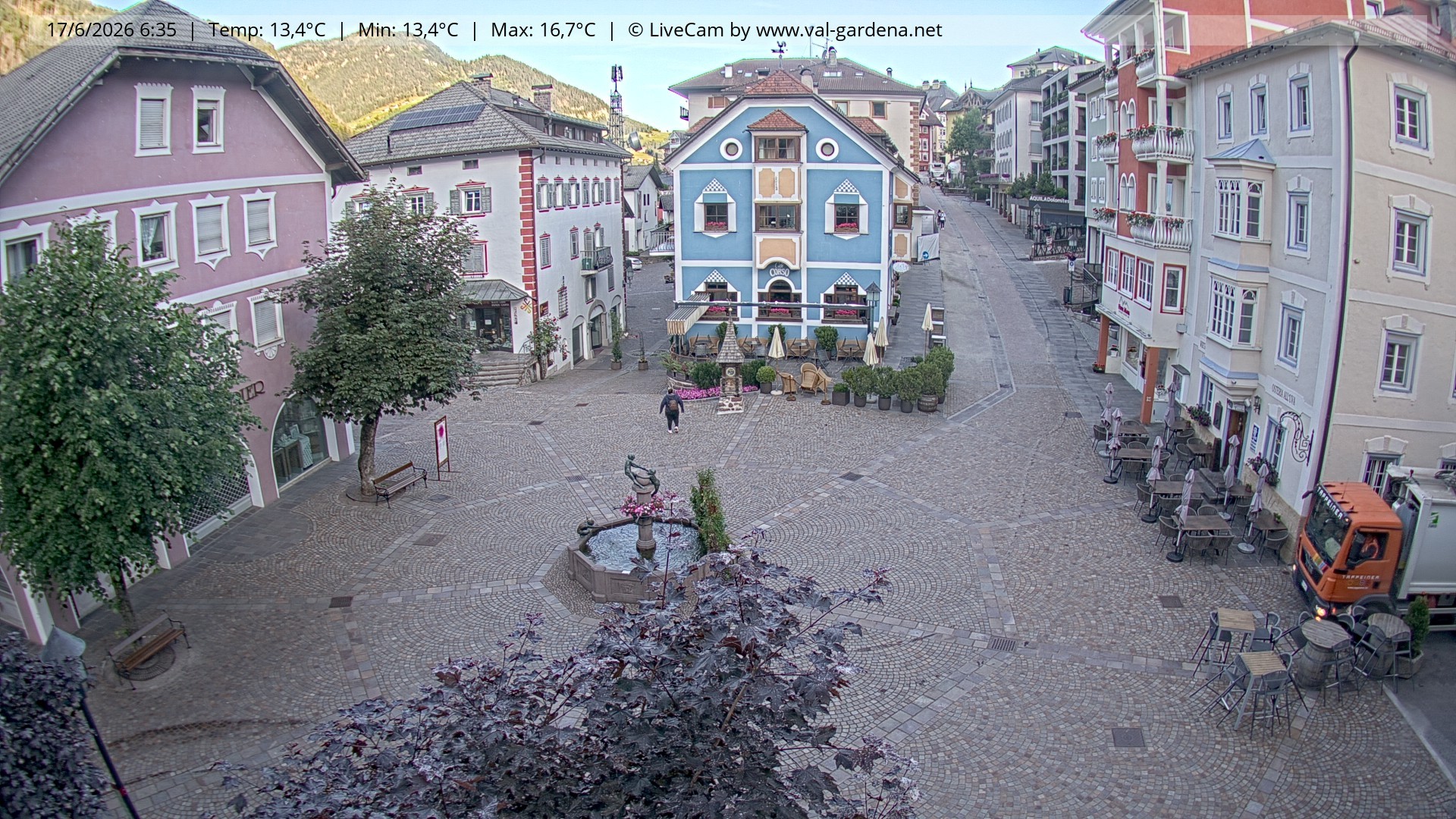 Archiv Foto Webcam St. Ulrich: Dorfzentrum