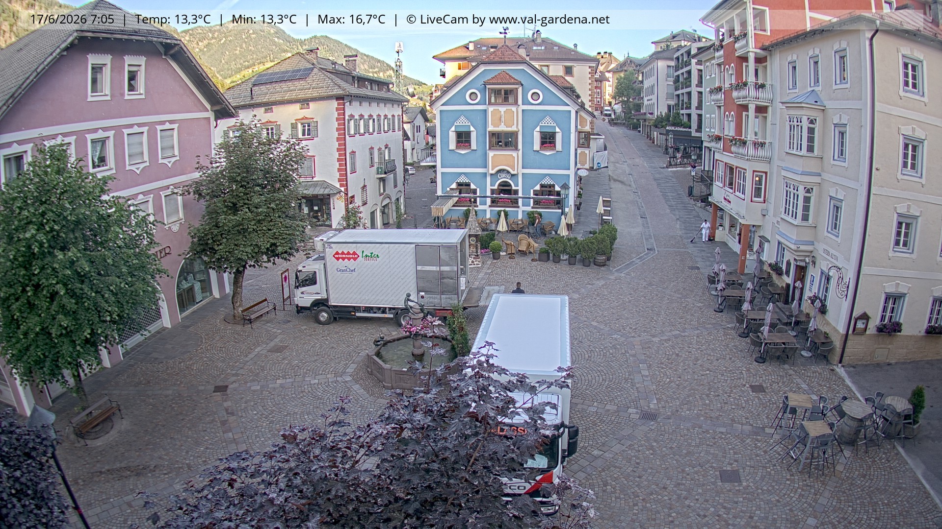 Archiv Foto Webcam St. Ulrich: Dorfzentrum