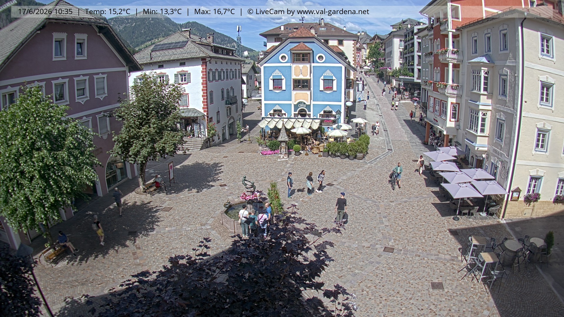 Archiv Foto Webcam St. Ulrich: Dorfzentrum