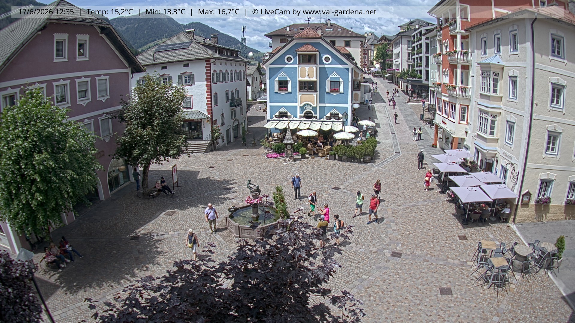 Archiv Foto Webcam St. Ulrich: Dorfzentrum