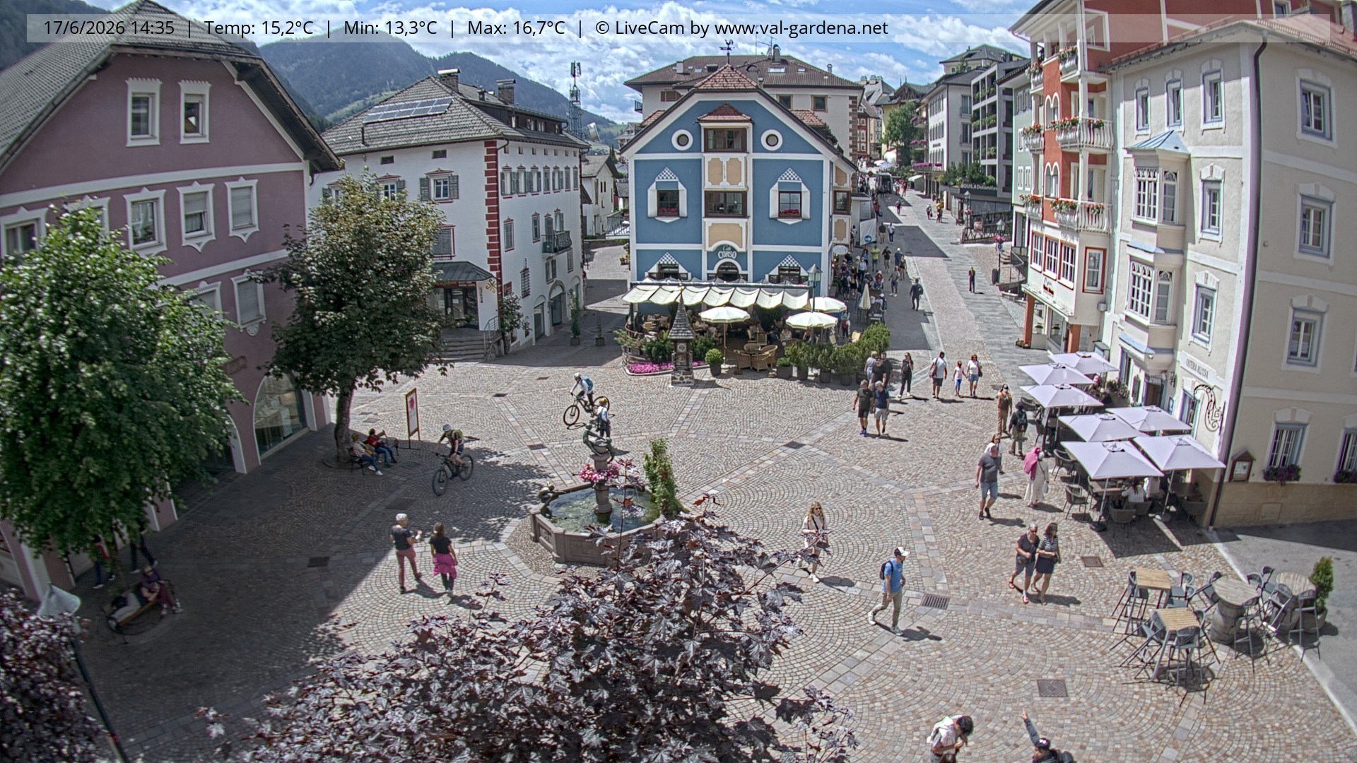 Archiv Foto Webcam St. Ulrich: Dorfzentrum