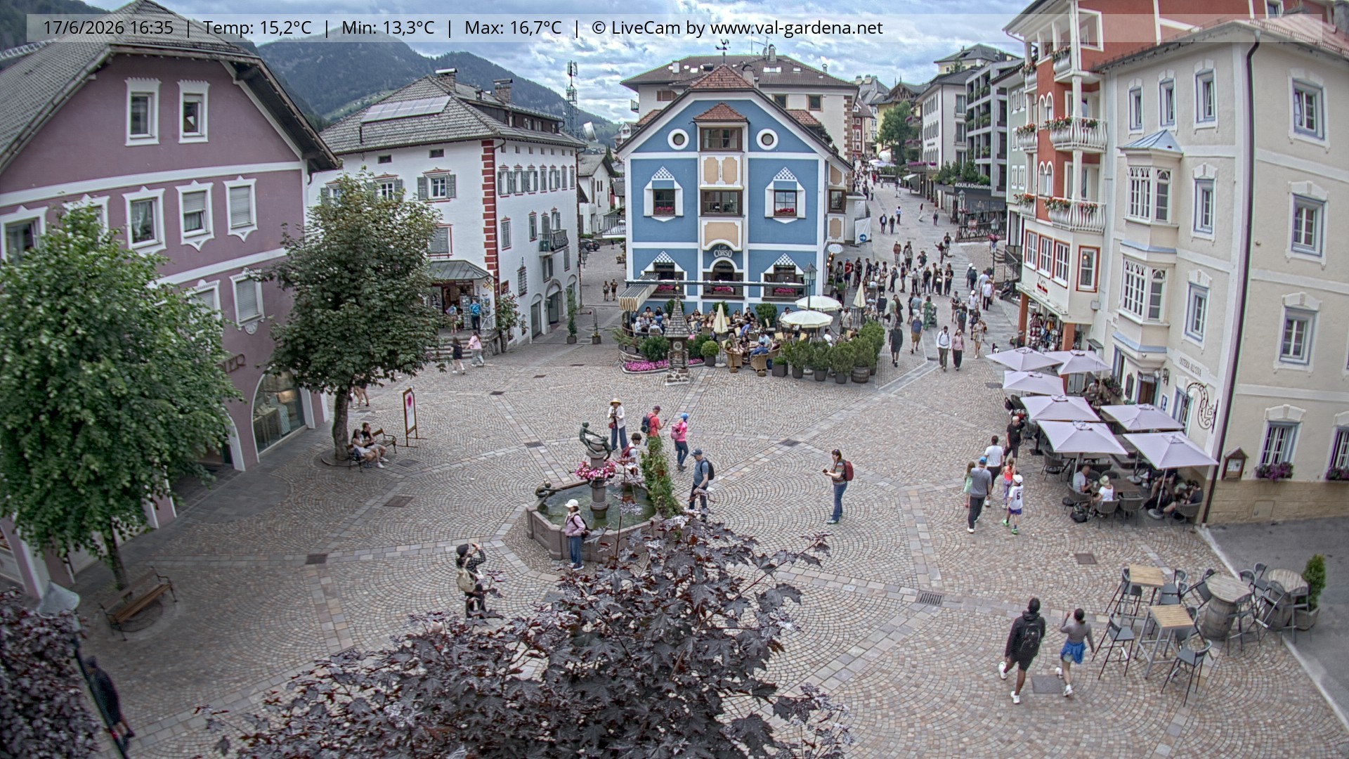 Archiv Foto Webcam St. Ulrich: Dorfzentrum