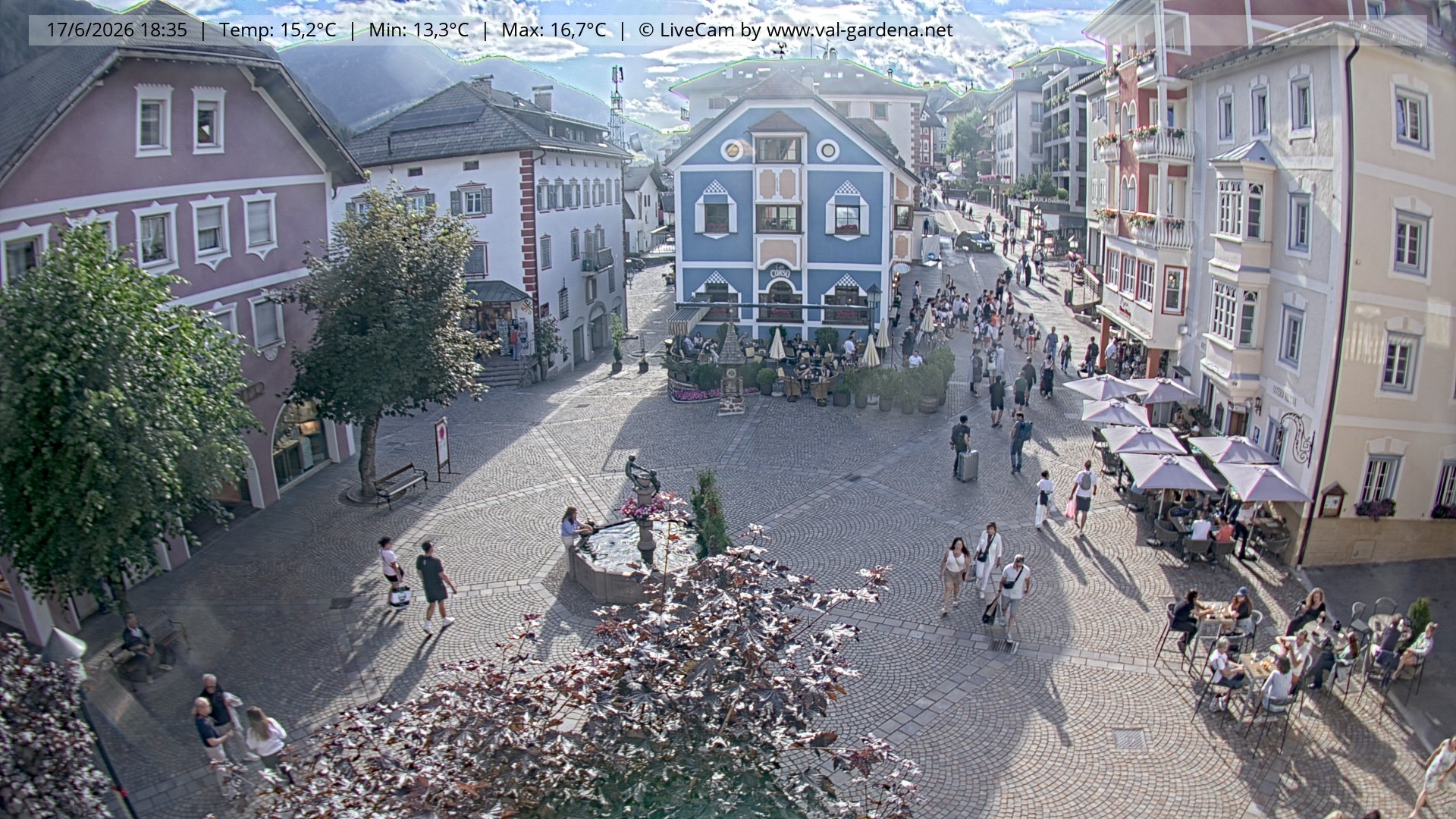 Archiv Foto Webcam St. Ulrich: Dorfzentrum