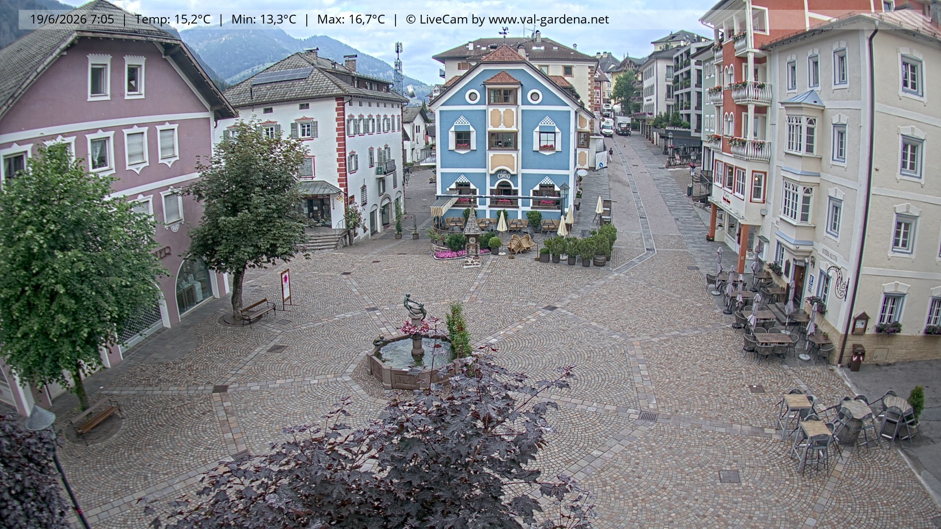 Archiv Foto Webcam St. Ulrich: Dorfzentrum