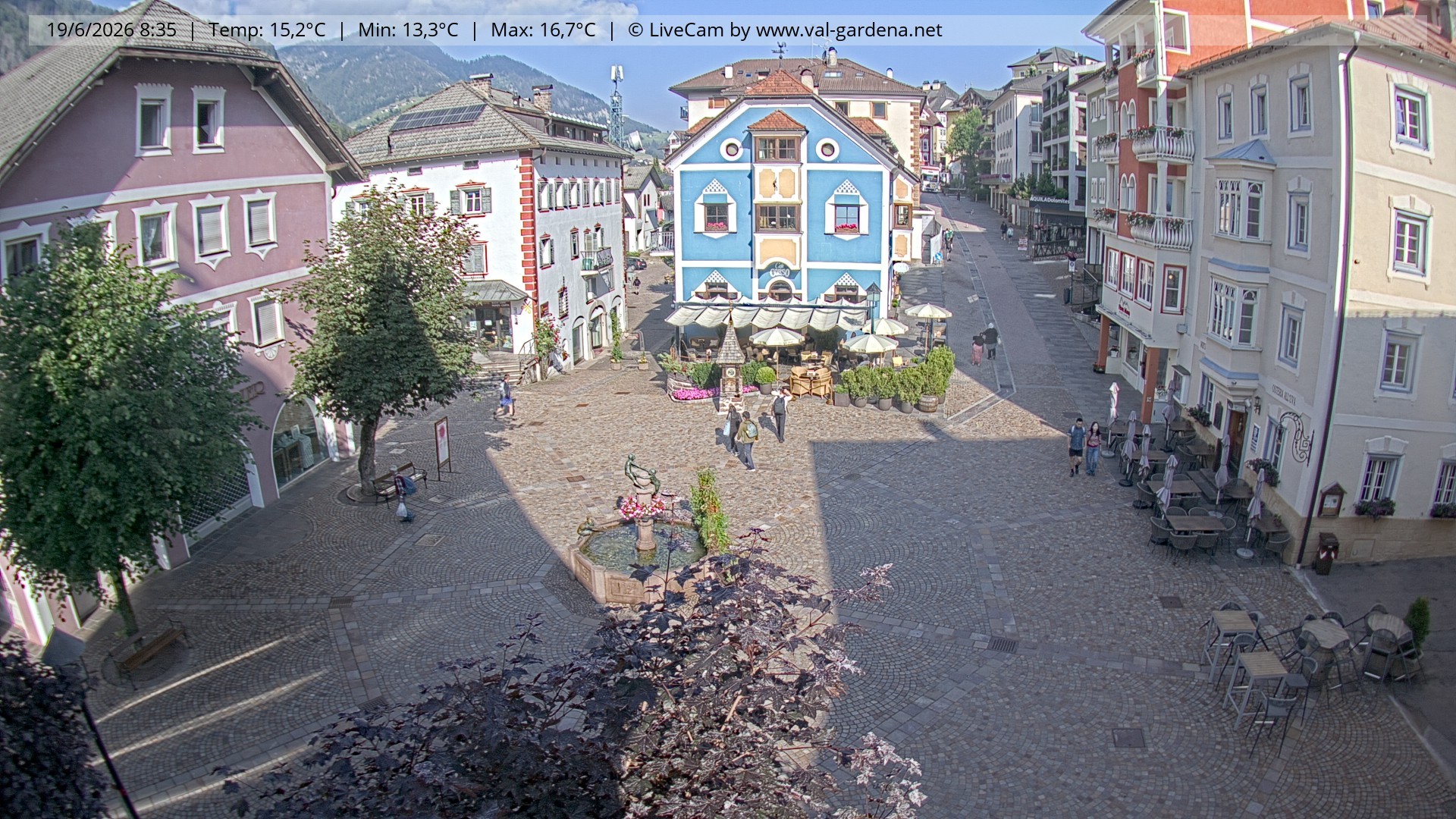 Archiv Foto Webcam St. Ulrich: Dorfzentrum