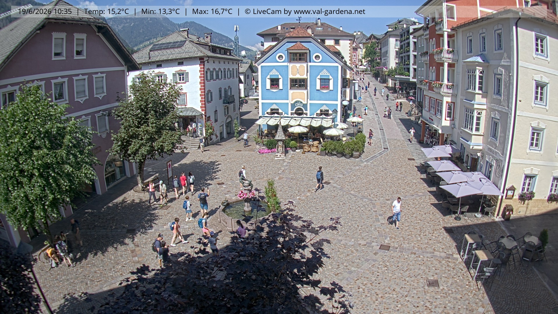 Archiv Foto Webcam St. Ulrich: Dorfzentrum