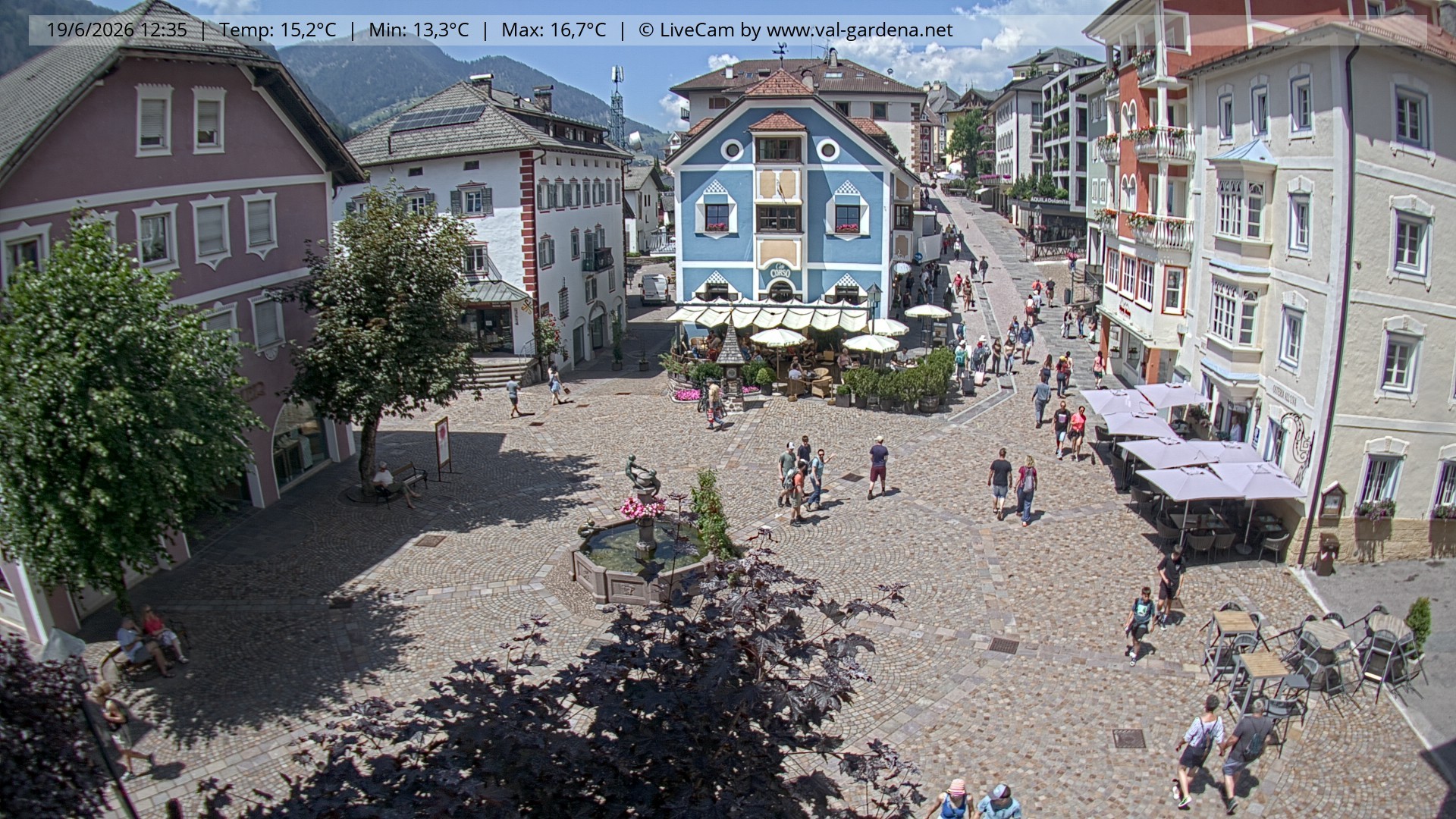 Archiv Foto Webcam St. Ulrich: Dorfzentrum