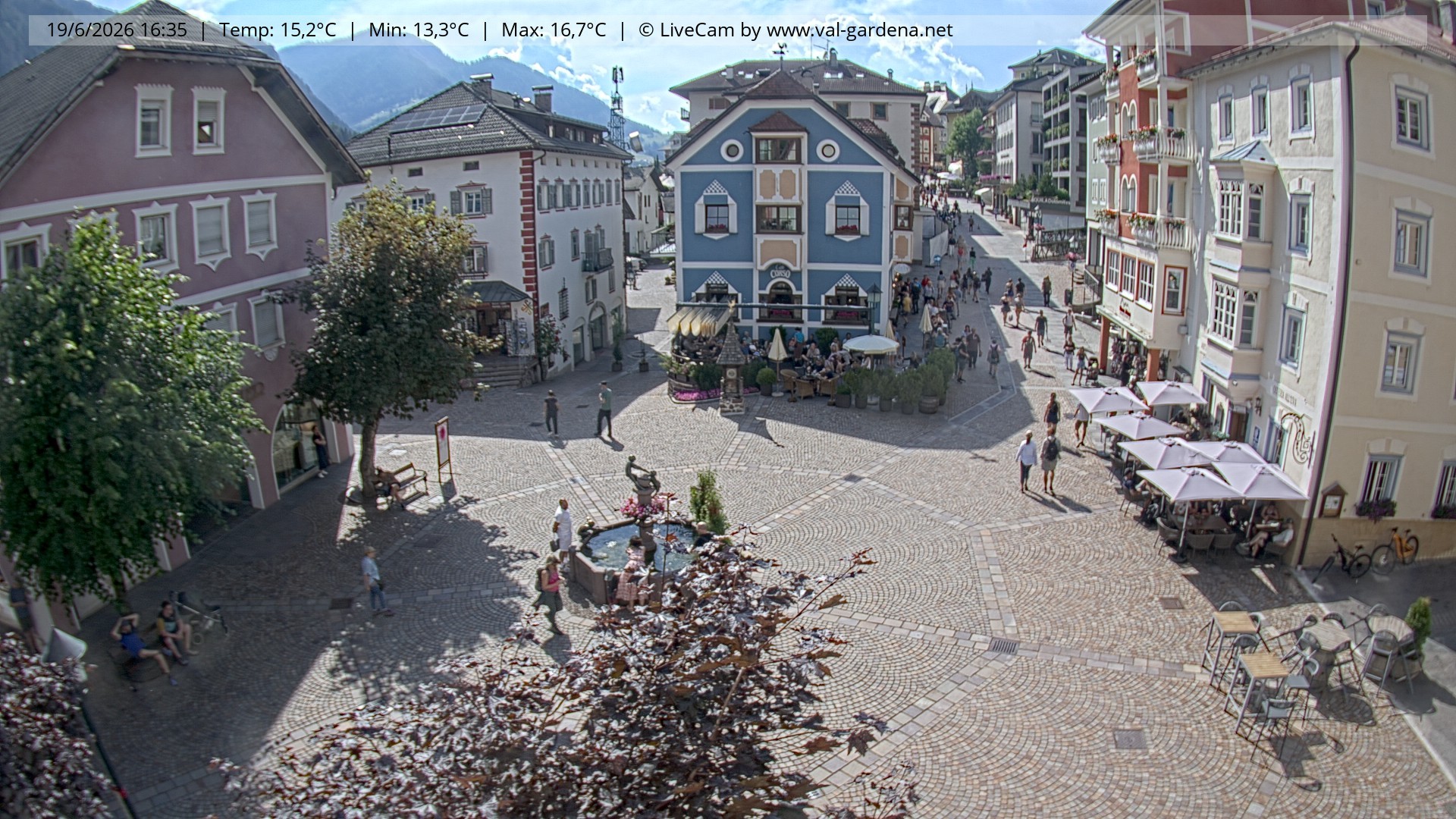 Archiv Foto Webcam St. Ulrich: Dorfzentrum
