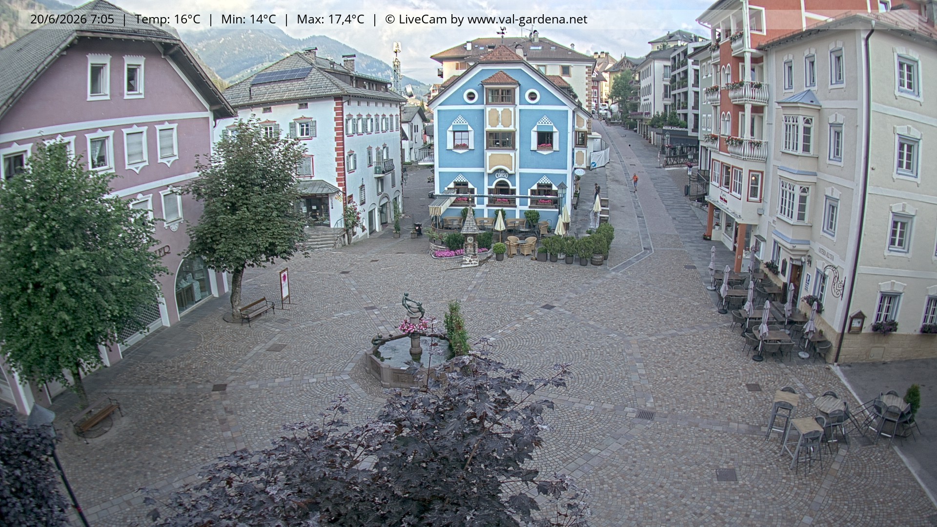 Archiv Foto Webcam St. Ulrich: Dorfzentrum